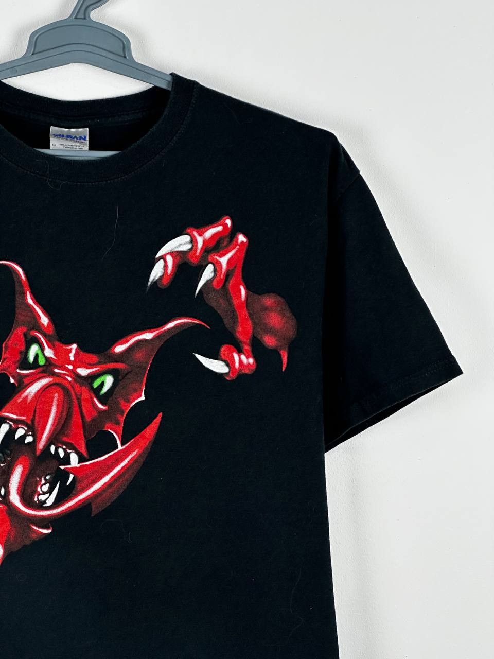 Band Tees × Vintage Vintage Scary Monster Devil Hell Band Punk Rock T Shirt Size US L / EU 52-54 / 3 - 4 Thumbnail