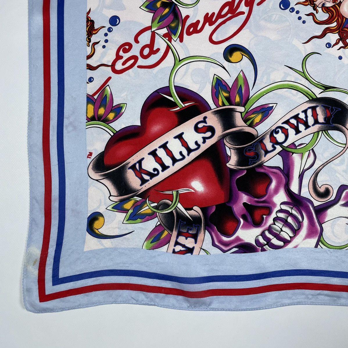 Ed Hardy Ed Hardy Christian Audigier Scarf “Kills love slowly” Size ONE SIZE - 6 Thumbnail