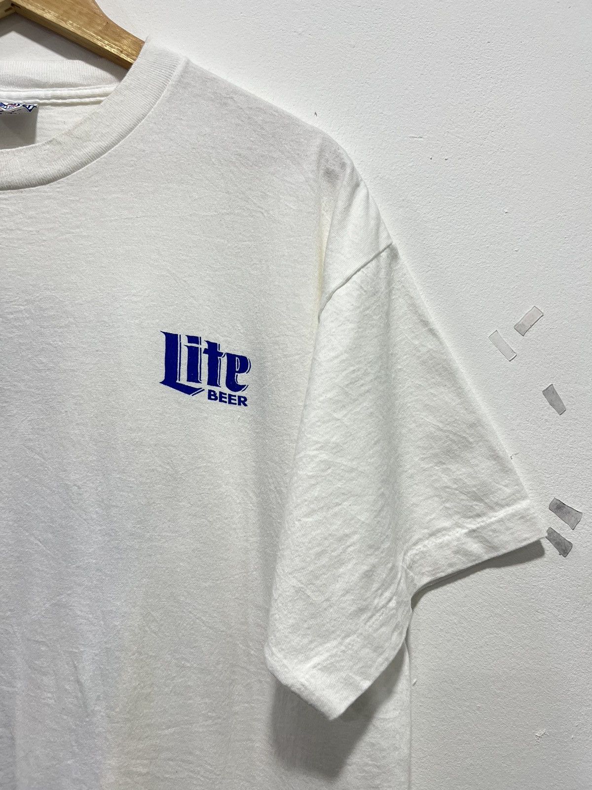 Vintage Vintage 90’s Lite Beer Crazy Backhit Promo Tshirt Size US XL / EU 56 / 4 - 6 Thumbnail