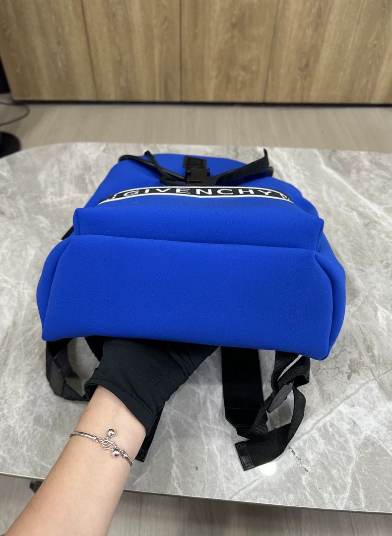 Givenchy Givenchy Blue Ribbon Lettering Backpack Size ONE SIZE - 4 Thumbnail