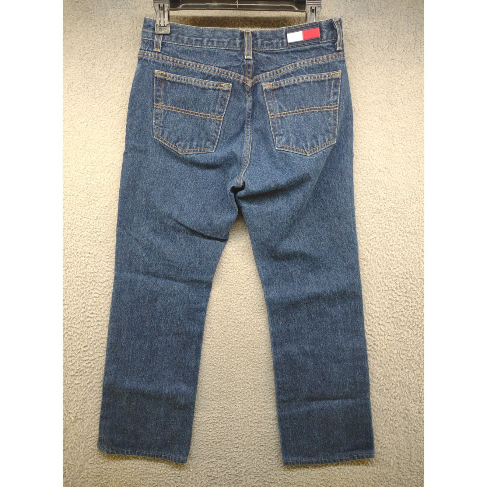 Vintage VINTAGE Tommy Jeans Size 7/32 Straight Leg Mid Rise 100% Cotton Pants Blue Womens Jeans 90s Street Size 28" / US 6 / IT 42 - 4 Thumbnail