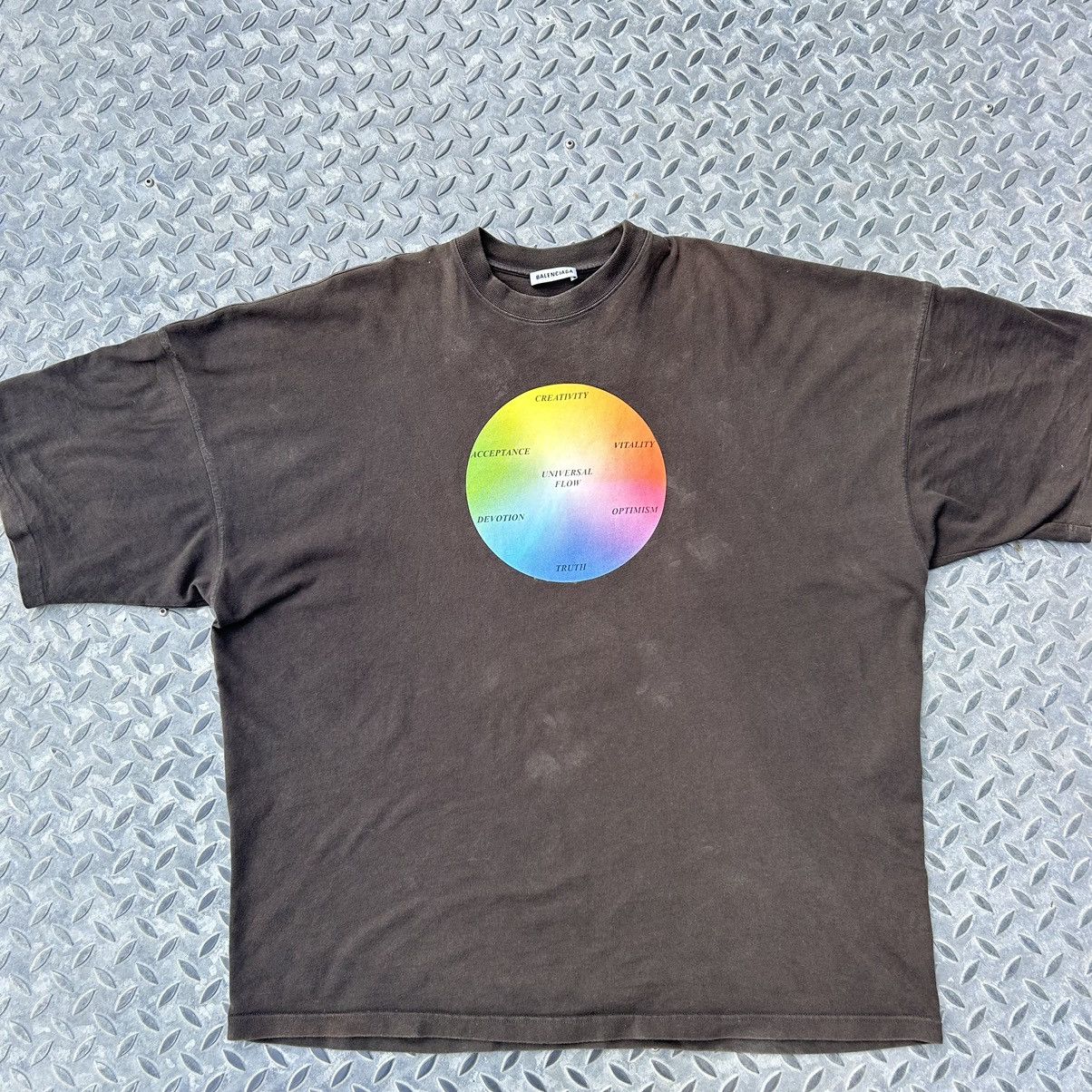 Balenciaga Balenciaga Universal Flow embroidered tee fit 3XL Size US L / EU 52-54 / 3 - 3 Thumbnail