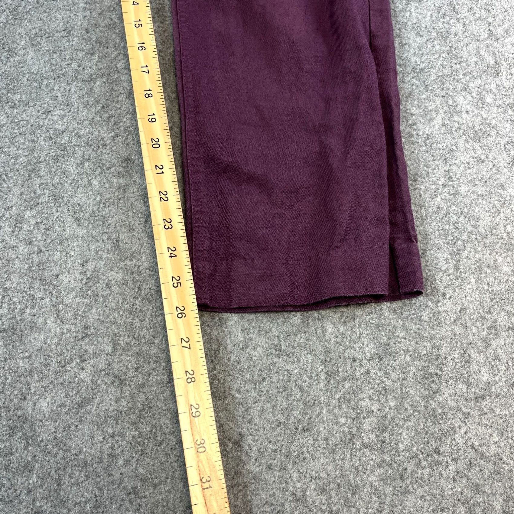 Dolce & Gabbana Dolce&Gabbana Womens Chino Trousers Pants Straight W32 UK12 Cropped Purple Size 34" / US 12 / IT 48 - 4 Thumbnail