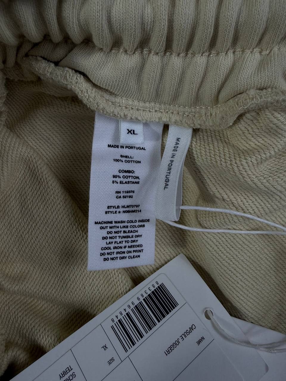 Helmut Lang NWT Helmut Lang Scribble Logo Jogger 'Stone' Size US 34 / EU 50 - 8 Thumbnail