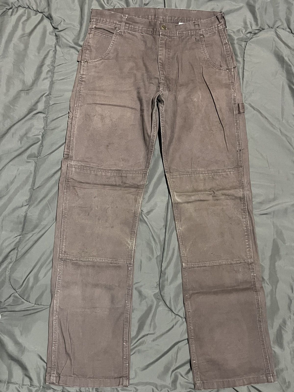Vintage Brown Key Double Knee Workwear Pants Size US 32 / EU 48 - 1 Thumbnail