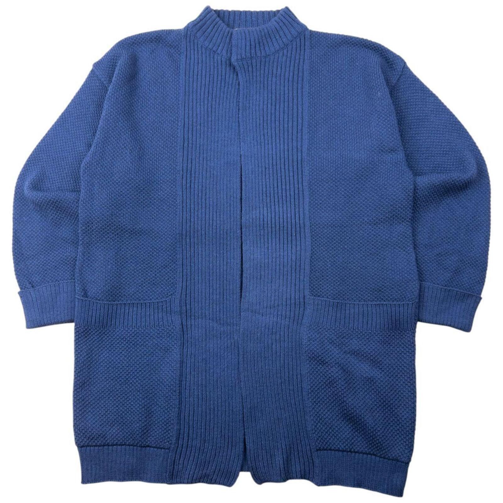 Issey Miyake Vintage 80s Issey Miyake Knitted Wrap Cardigan Size S Size US S / EU 44-46 / 1 - 2 Thumbnail