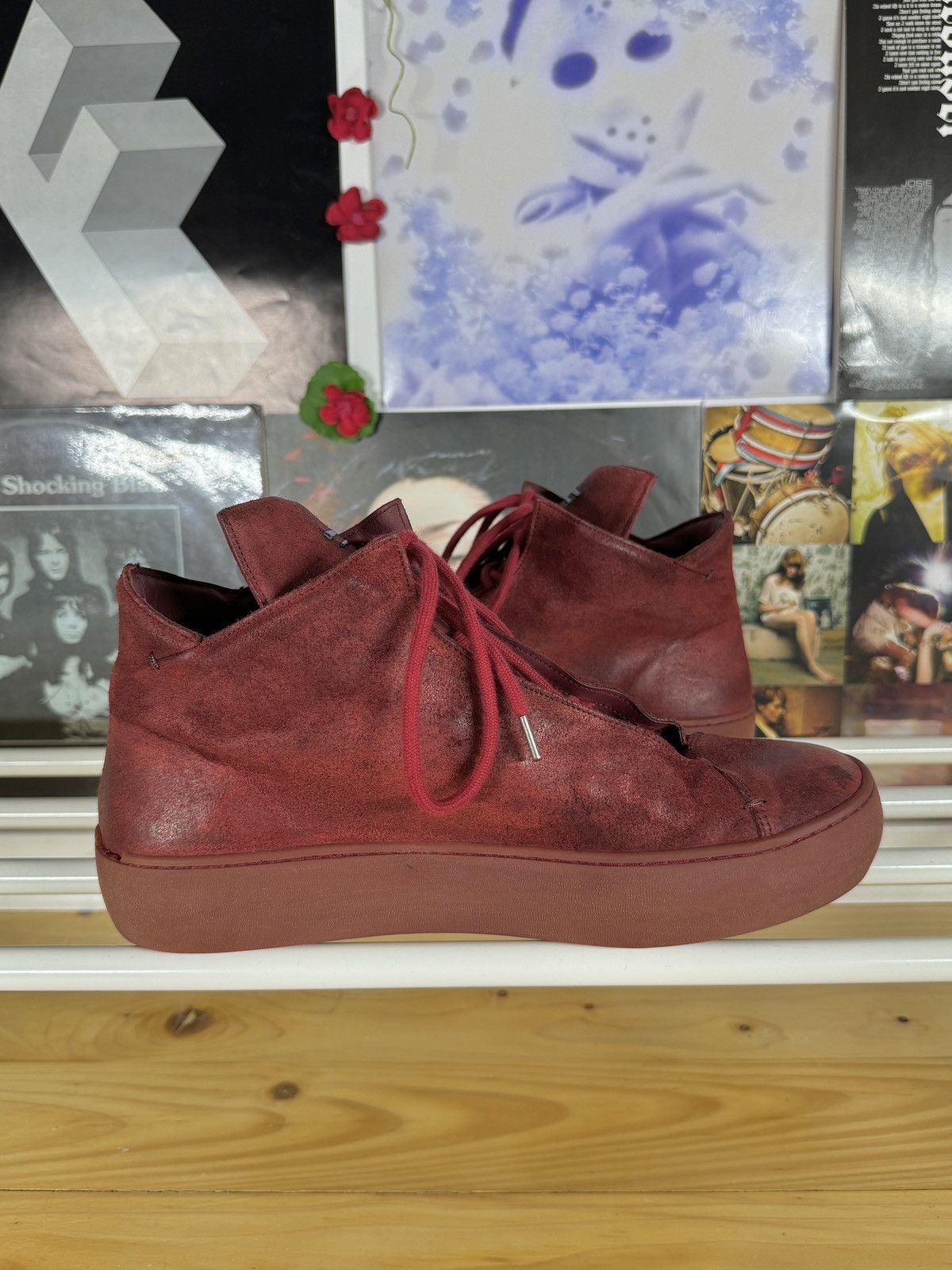 The Last Conspiracy Reverse Leather High Top Shoes Size US 10 / EU 43 - 6 Thumbnail