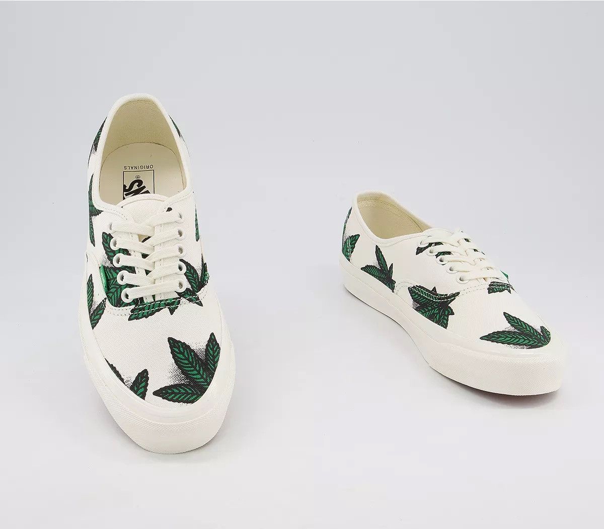Vans VANS OG Authentic LX Sweet Leaf "420" White/Green Size US 10 / EU 43 - 3 Thumbnail