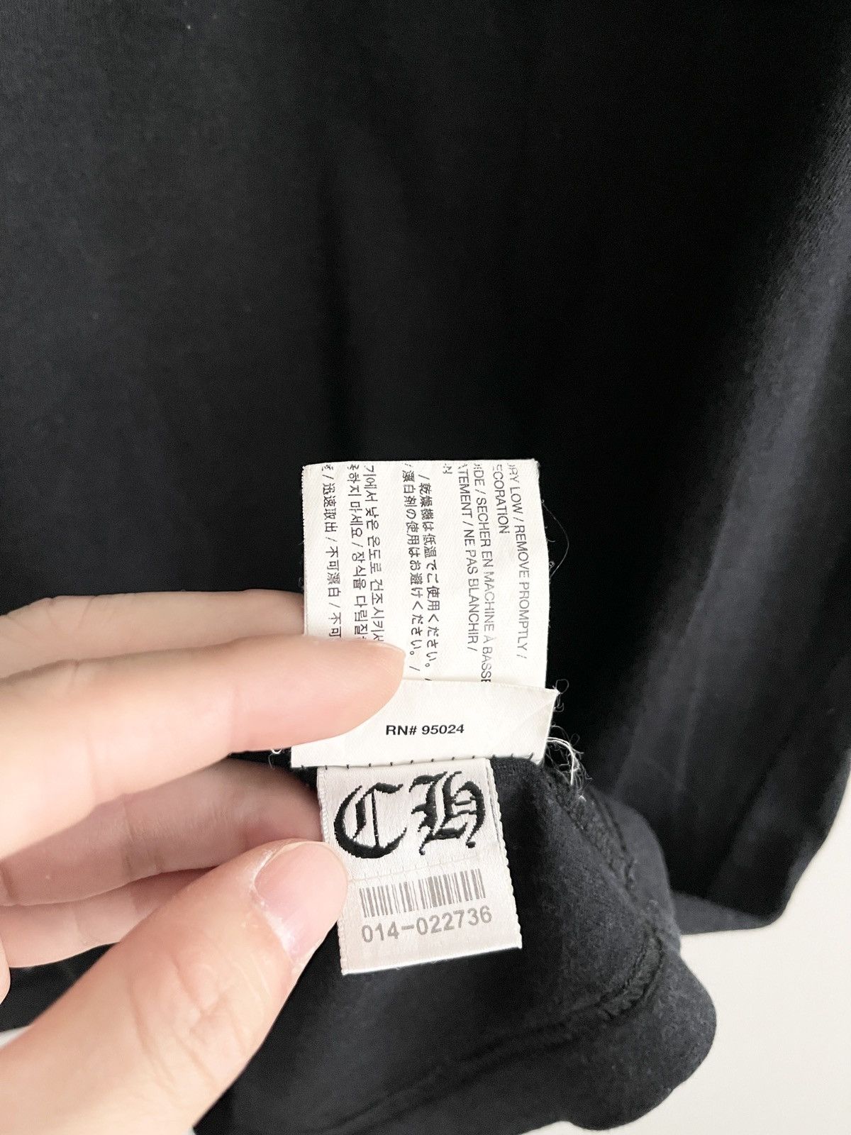 Chrome Hearts STEAL! 2010s Chrome Hearts Half Heart Crosses Pocket Tee Size US M / EU 48-50 / 2 - 11 Thumbnail