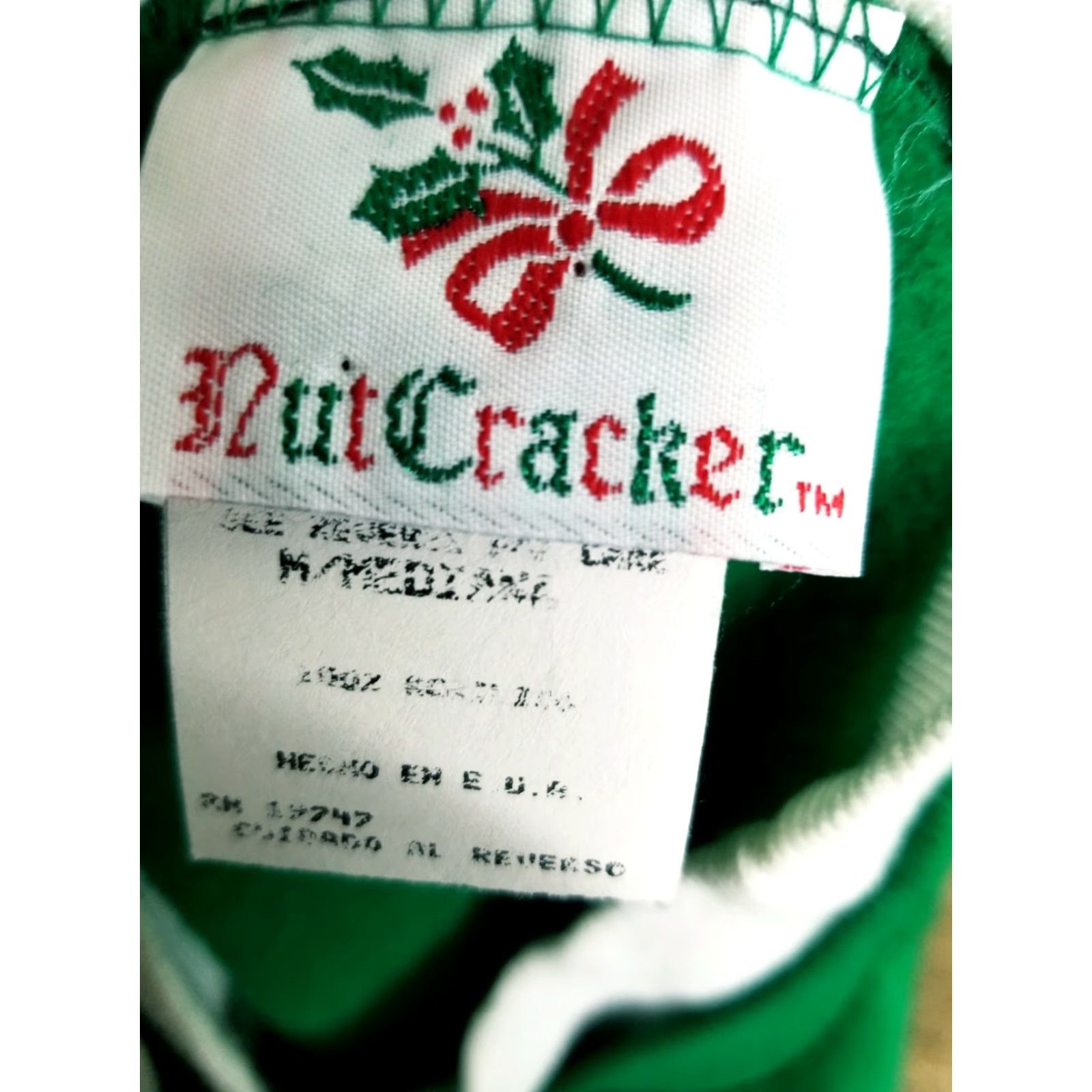 Vintage VINTAGE Nutcracker Sweatshirt Shirt Women’s M Christmas Teddy Bear Cut and Sew Crewneck 80s Green Graphic Print Mens Girls Size M / US 6-8 / IT 42-44 - 3 Thumbnail