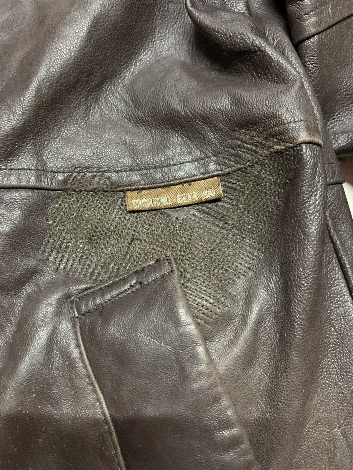 Hai Sporting Gear Vintage 80s brown real leather jacket Size S / US 4 / IT 40 - 14 Thumbnail