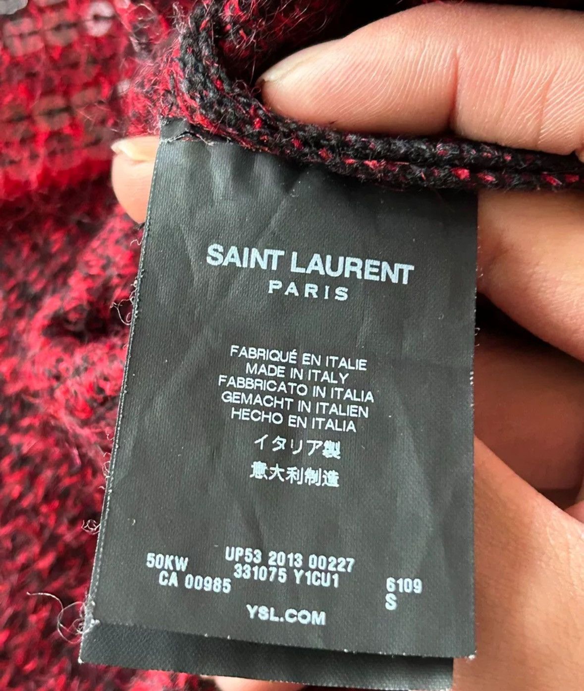 Saint Laurent Paris × Yves Saint Laurent Saint Laurent slp13FW fashion show full scale print sweater Size US S / EU 44-46 / 1 - 3 Thumbnail