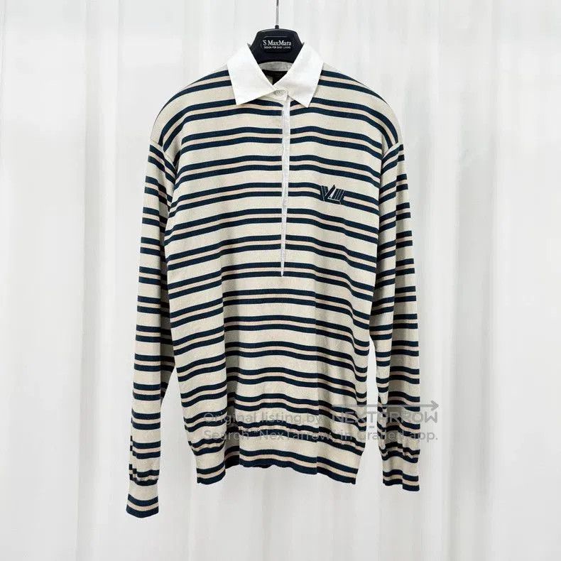 Louis Vuitton Louis Vuitton Striped Collar Knit Sweater. Size US XS / EU 42 / 0 - 1 Thumbnail