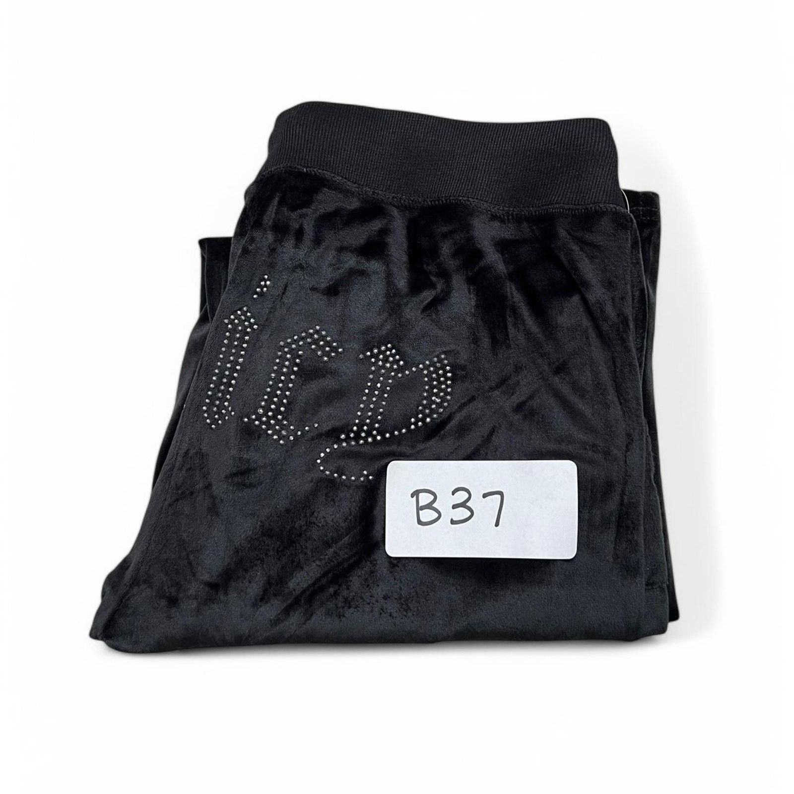 Juicy Couture Juicy Couture Black Bling Velour Y2K Sweatpants NWT - M Size 28" / US 6 / IT 42 - 8 Thumbnail