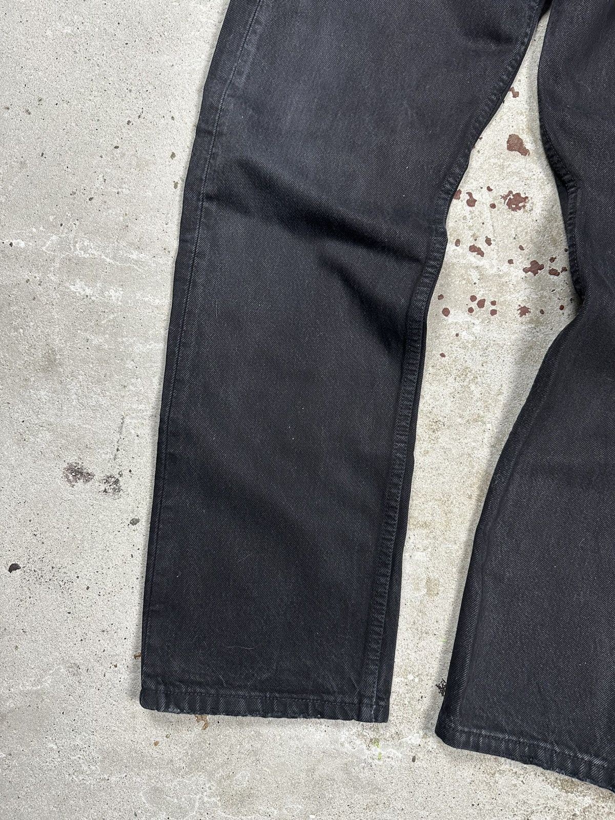 Levi's Vintage 1996 Levi’s 501 Black Denim Pants Jeans UK 90s Size US 30 / EU 46 - 4 Thumbnail