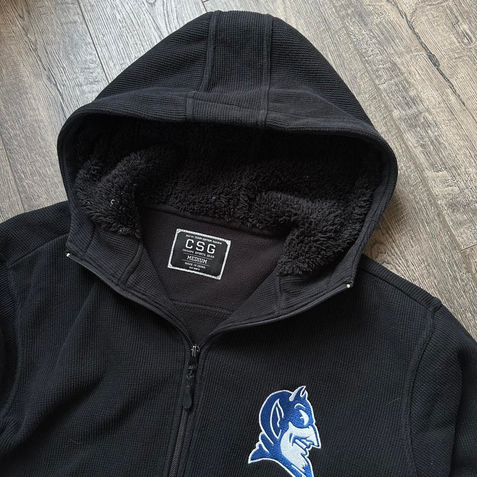 NCAA × Vintage vintage Duke NCAA Blue Devils Zip Up Hoodie Sweatshirt Size US M / EU 48-50 / 2 - 2 Thumbnail