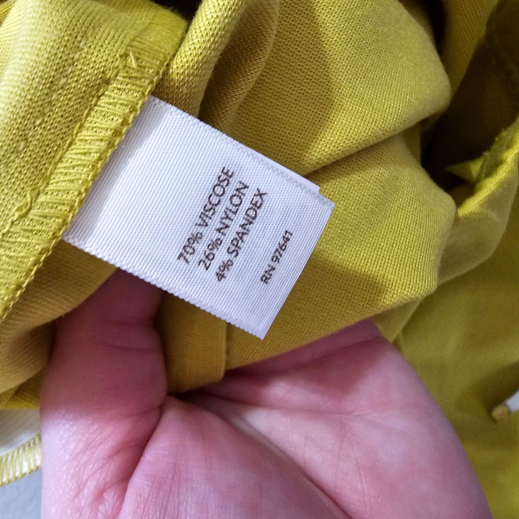 J. Jill J. Jill Petite Yellow Skirt - Small Waist, Knit Mini Size 28" / US 6 / IT 42 - 6 Thumbnail