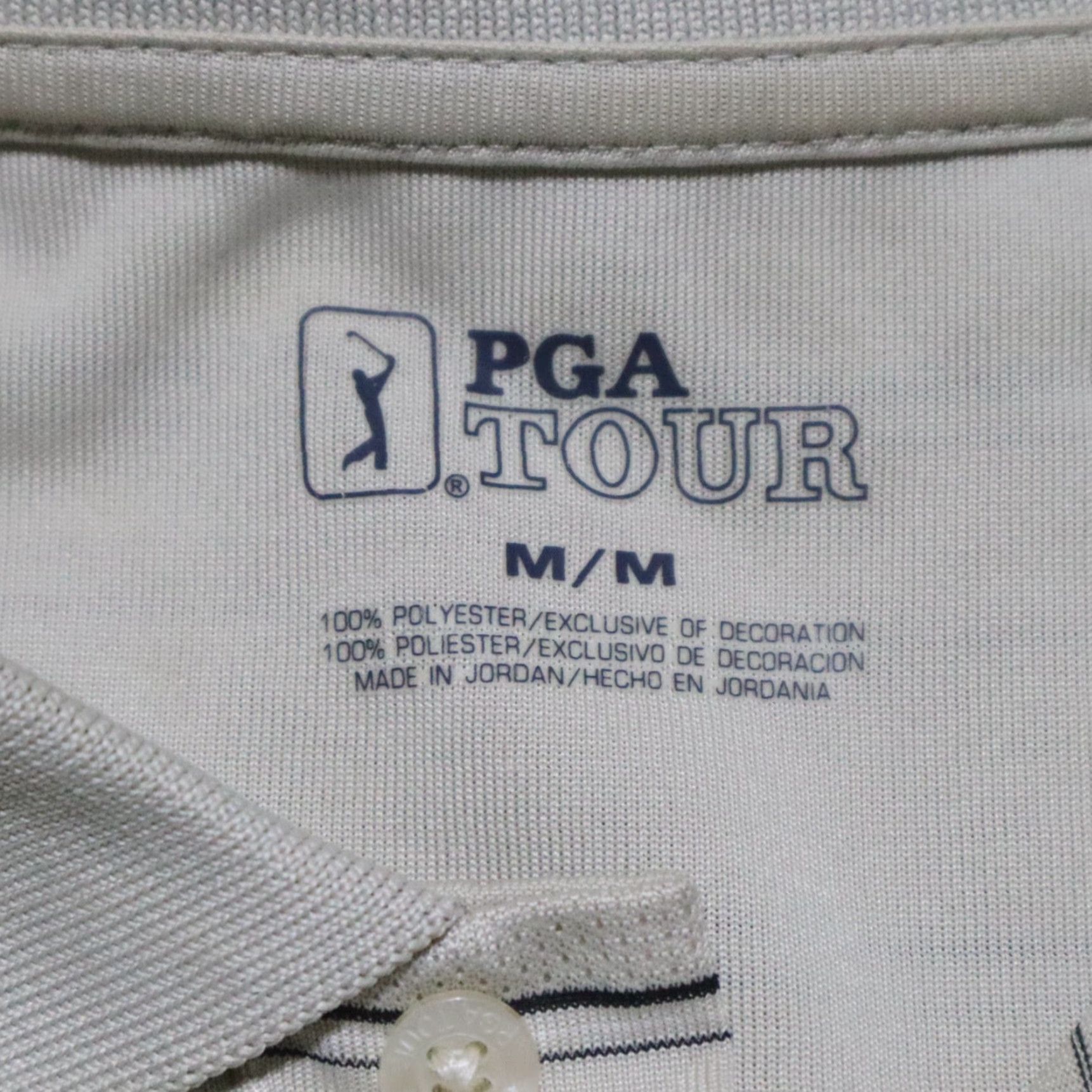 PGA Tour PGA TOUR Polo Shirt Short Sleeve Polo Shirt Men's Size M Medium Brown Tan Golf Polyester Knit Management? Size US M / EU 48-50 / 2 - 3 Thumbnail