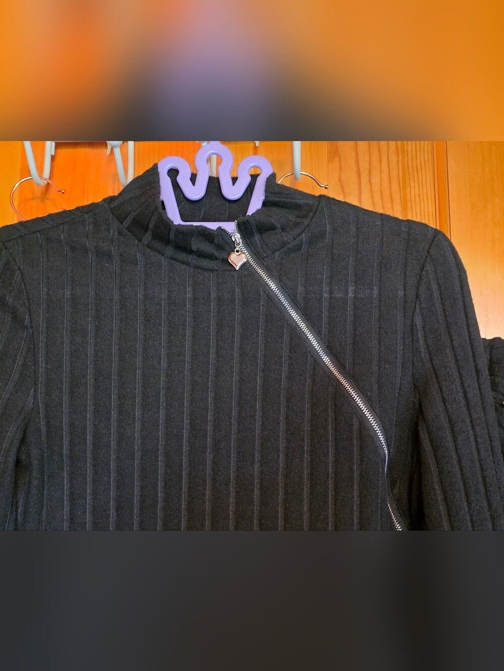 The Unbranded Brand Ribbed Zip-Neck Black Women's (S) Sweater Bundle (3) Size S / US 4 / IT 40 - 4 Thumbnail