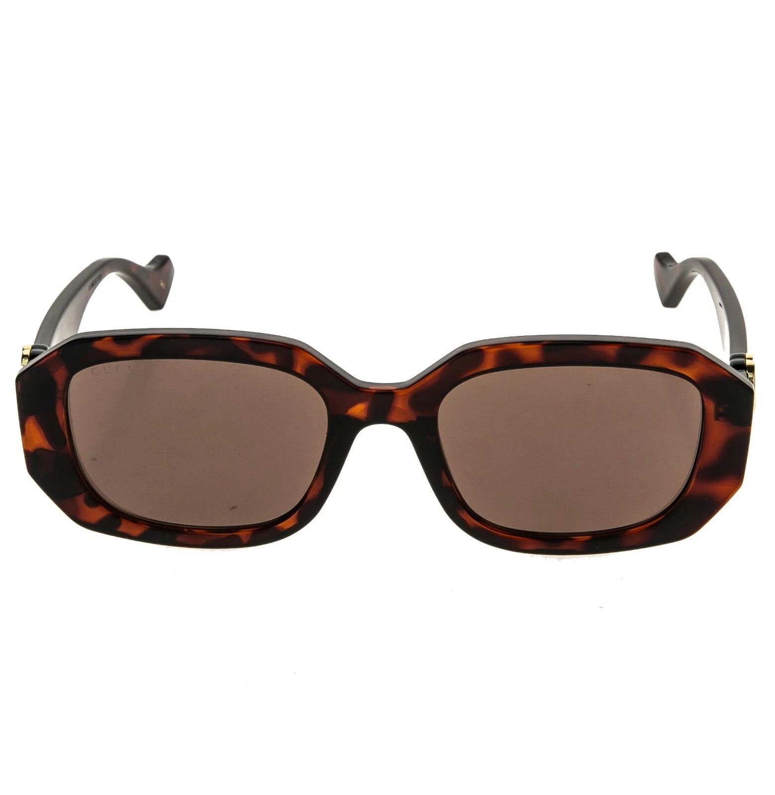 Gucci GUCCI 1535 Brown Geometric Gg1535S Runway Sunglasses 002 Size ONE SIZE - 5 Thumbnail