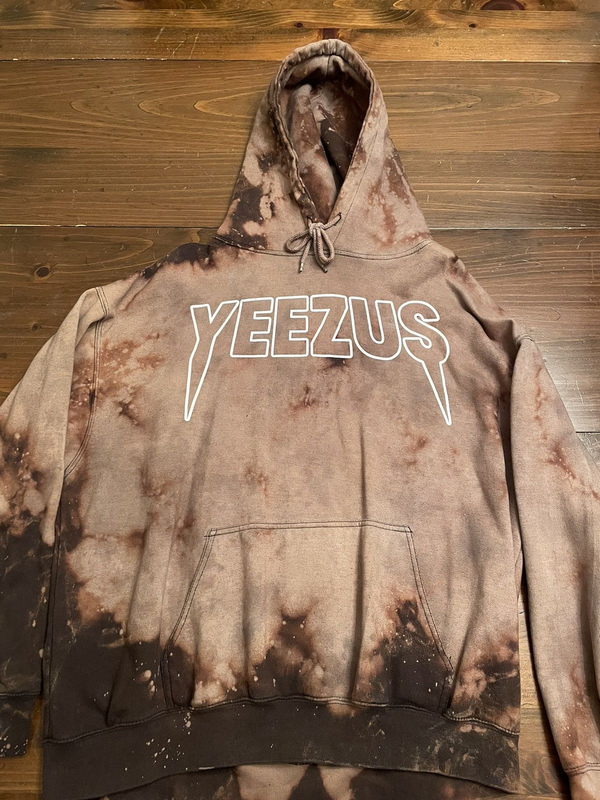 Image of Kanye West x Yeezy Season Kane West Yeezus Hoodie in Bleached, Men's (Size XL)