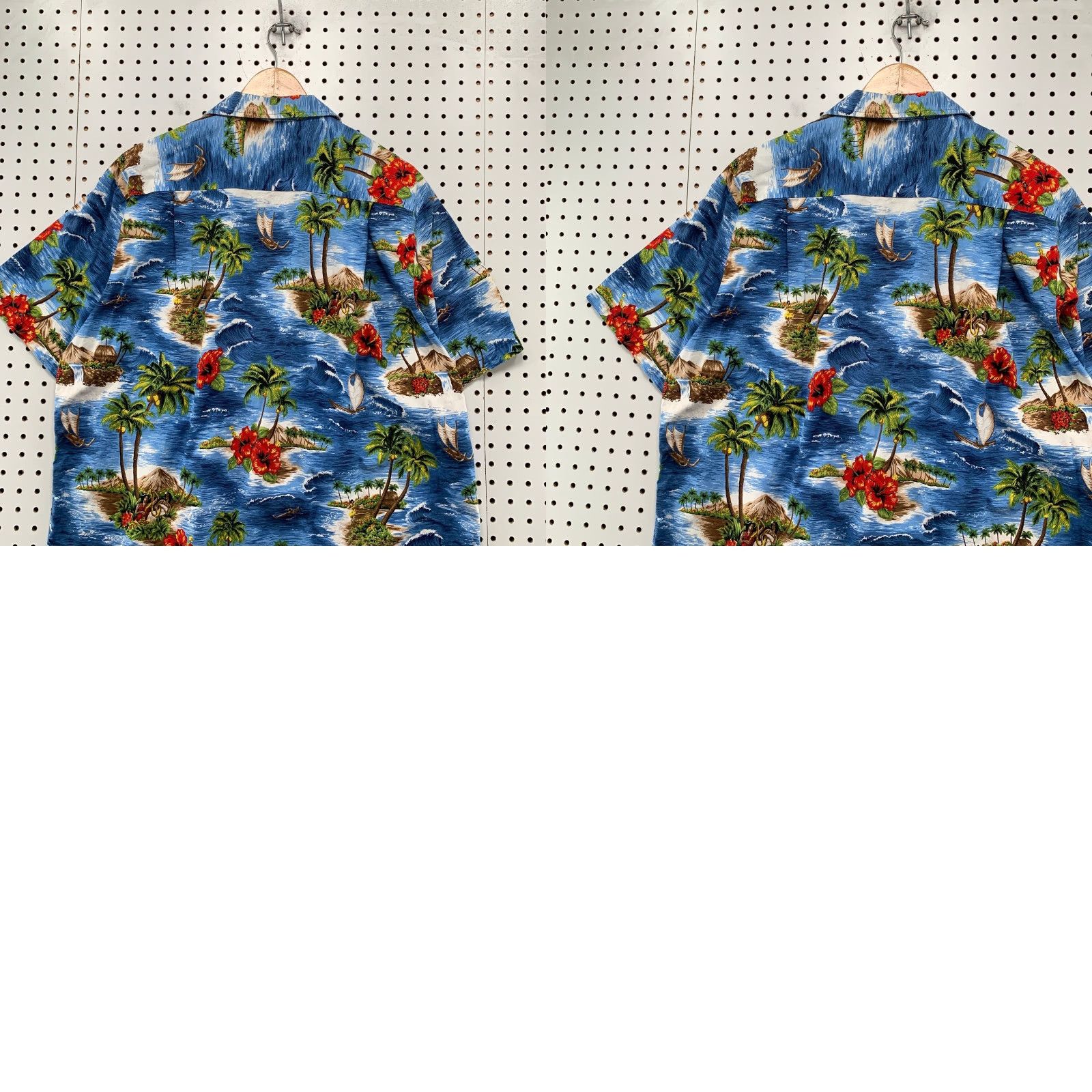 ALOHAS Vintage RJC Aloha Hawaiian Button Shirt Mens XL Blue Island Beach Trees USA Rare Shirt Size US XL / EU 56 / 4 - 9 Thumbnail