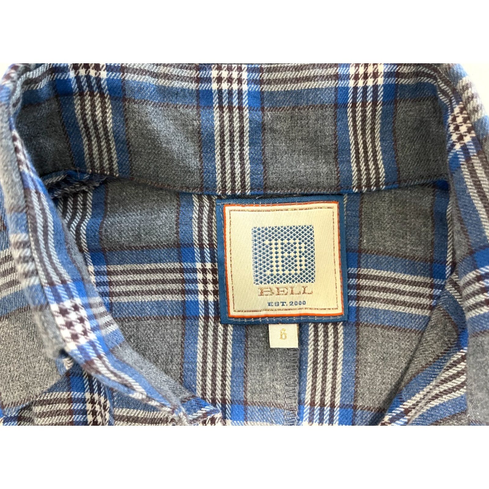 Vintage VINTAGE Bell by Alicia Bell Button-Up Flannel Shirt Ladies Plaid Gray Blue 6 Cap Sleeve? (Note: Not adding new details) Size M / US 6-8 / IT 42-44 - 7 Thumbnail