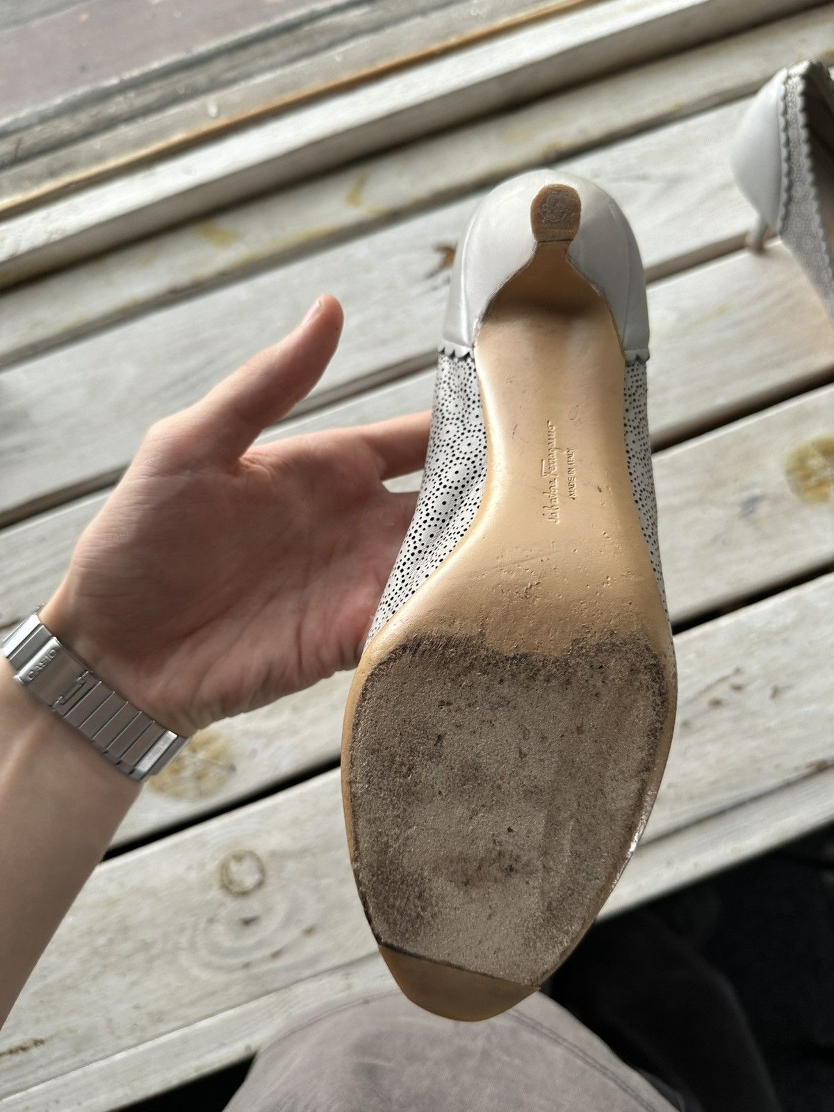 Salvatore Ferragamo RARE❗️Salvatore Ferragamo Women Shoes flats heels Size US 8 / IT 38 - 7 Thumbnail