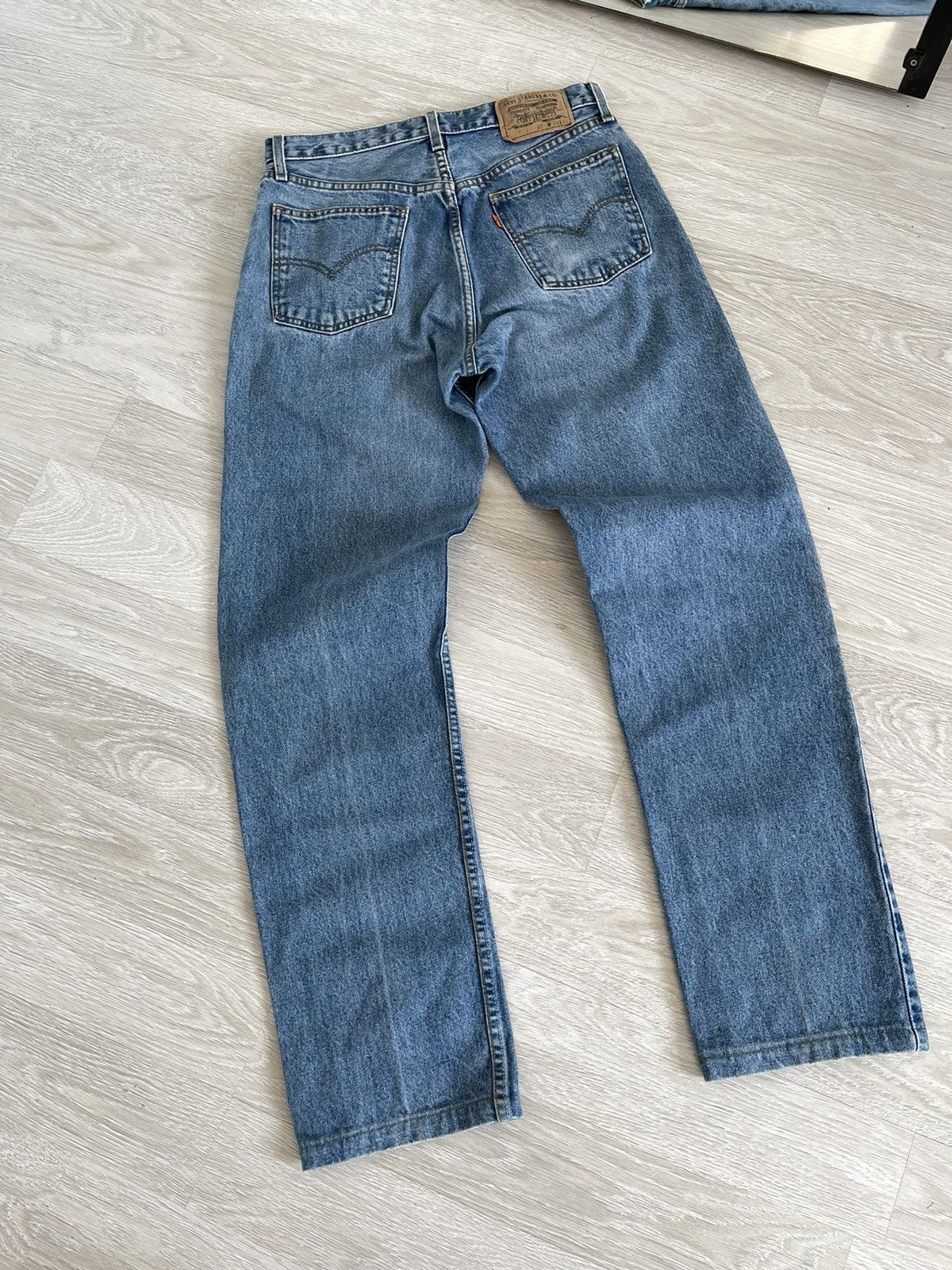 Levi's 90's Levi's 615 Vintage Light Wash Orange Tab Straight Jeans Size US 30 / EU 46 - 14 Thumbnail