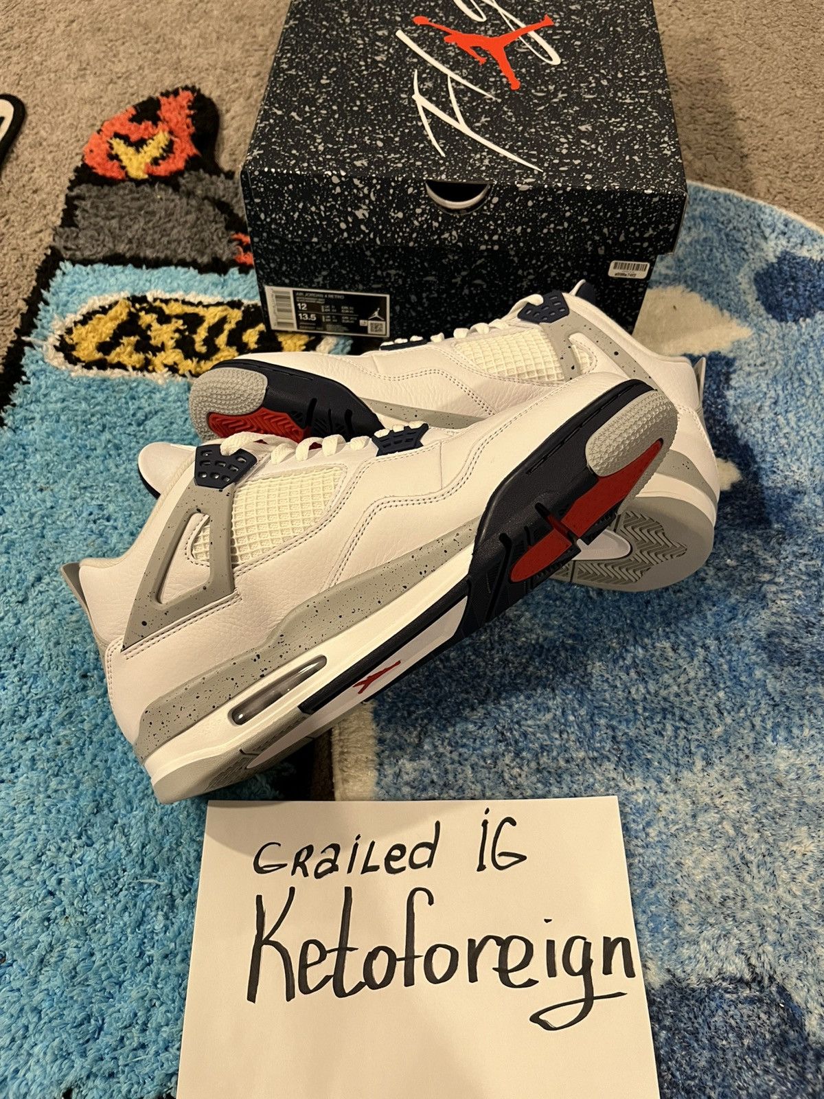 Jordan Brand × Nike Jordan 4 Midnight retro Brand New Sz 12 Og All Size US 12 / EU 45 - 1 Thumbnail