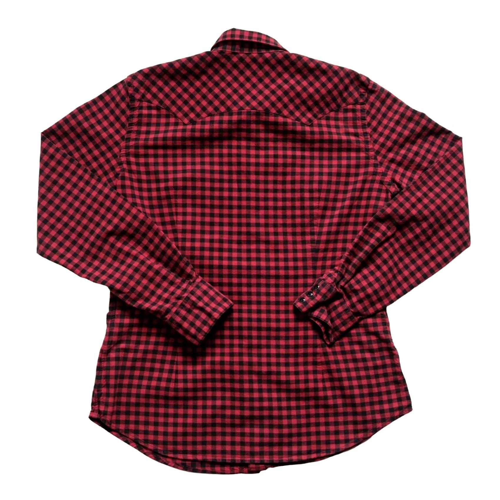 Ralph Lauren VINTAGE RALPH LAUREN Shirt WMN SZ L PLAID WESTERN PEARL SNAP RETRO Y2K RED BUFFALO Size L / US 10 / IT 46 - 3 Thumbnail