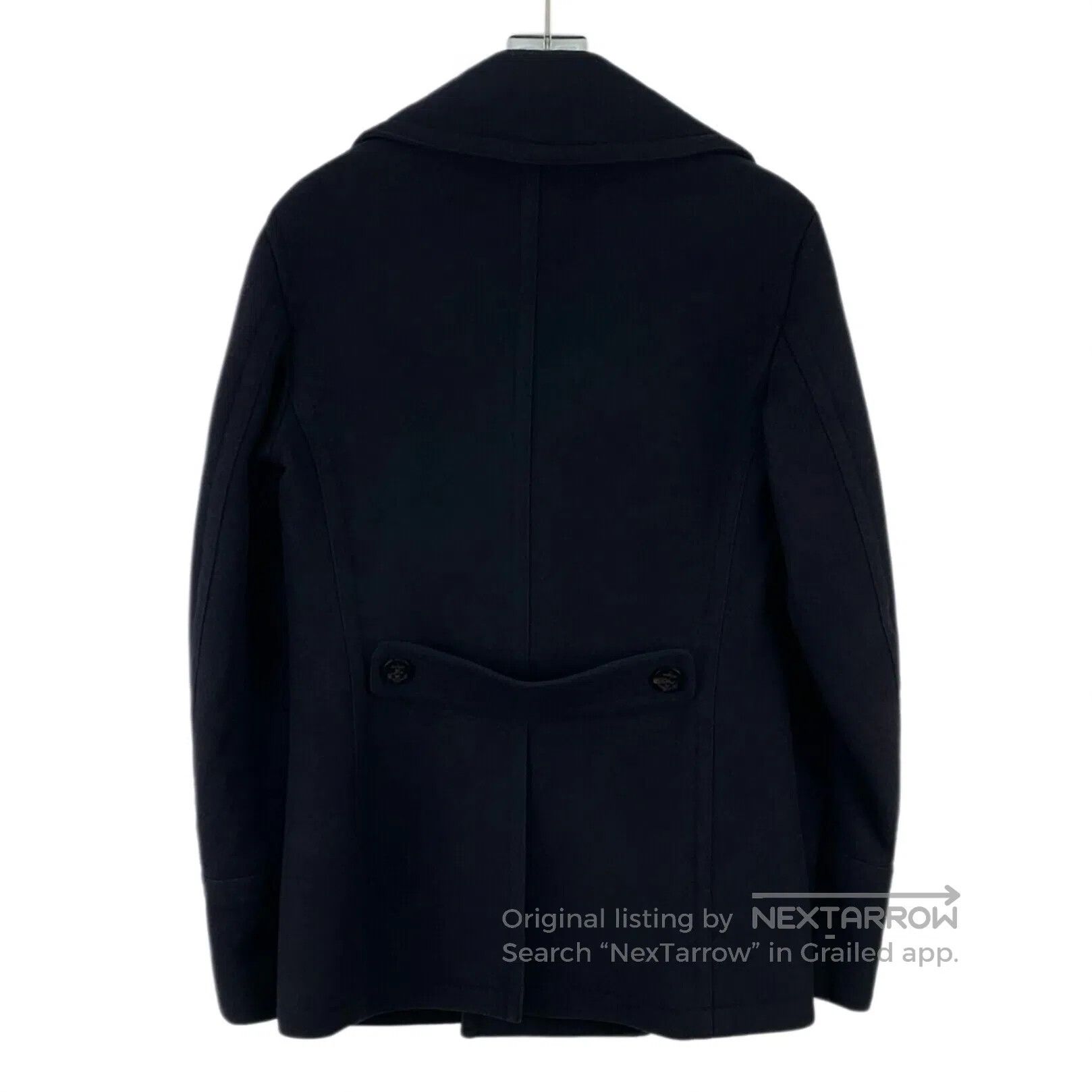 Burberry Burberry Black Wool Notched Collar Double-breasted Long Sl Size US XS / EU 42 / 0 - 2 Thumbnail
