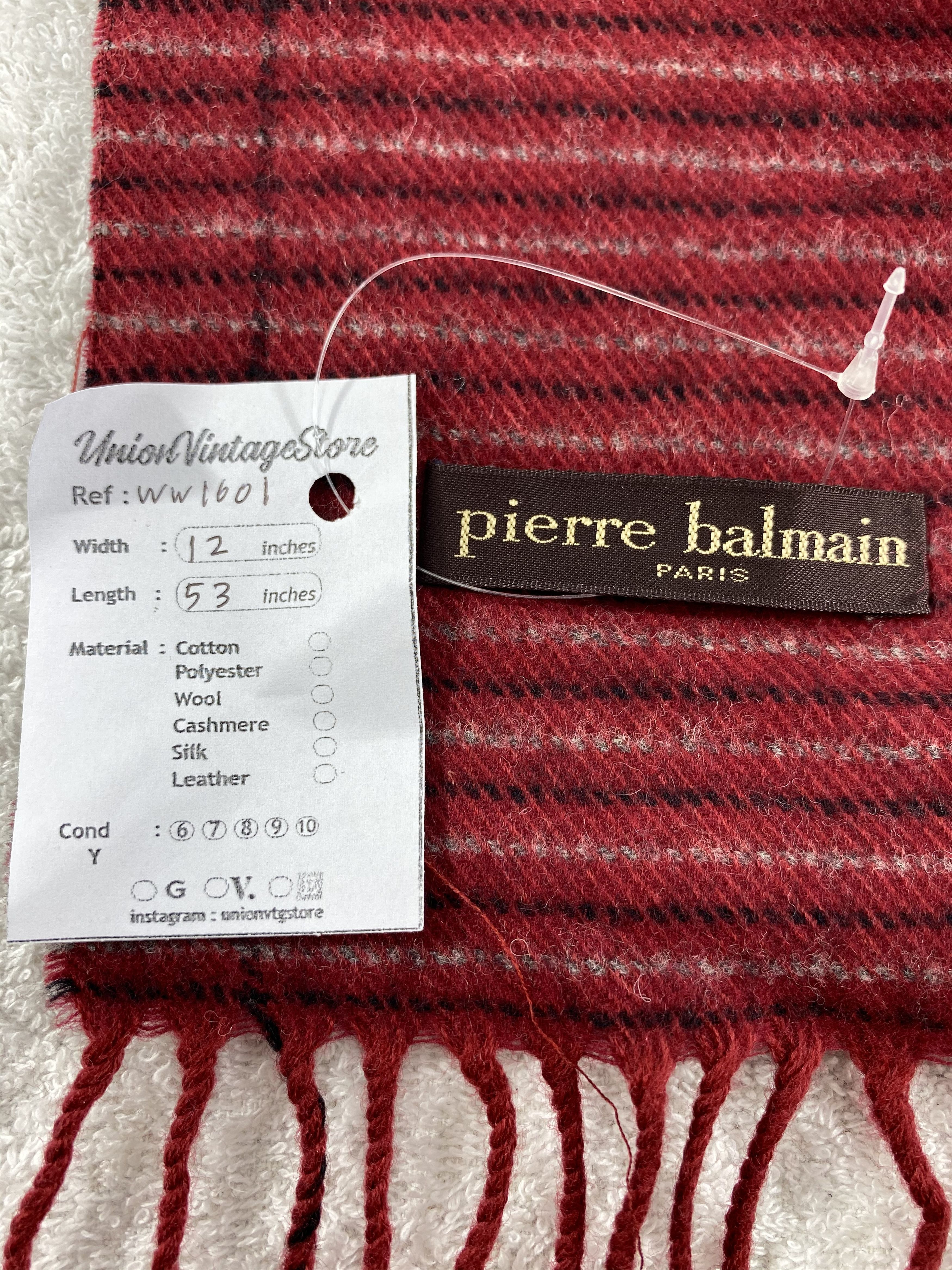 Vintage Pierre Balmain Scarf / Muffler / Neckwear Size ONE SIZE - 5 Thumbnail