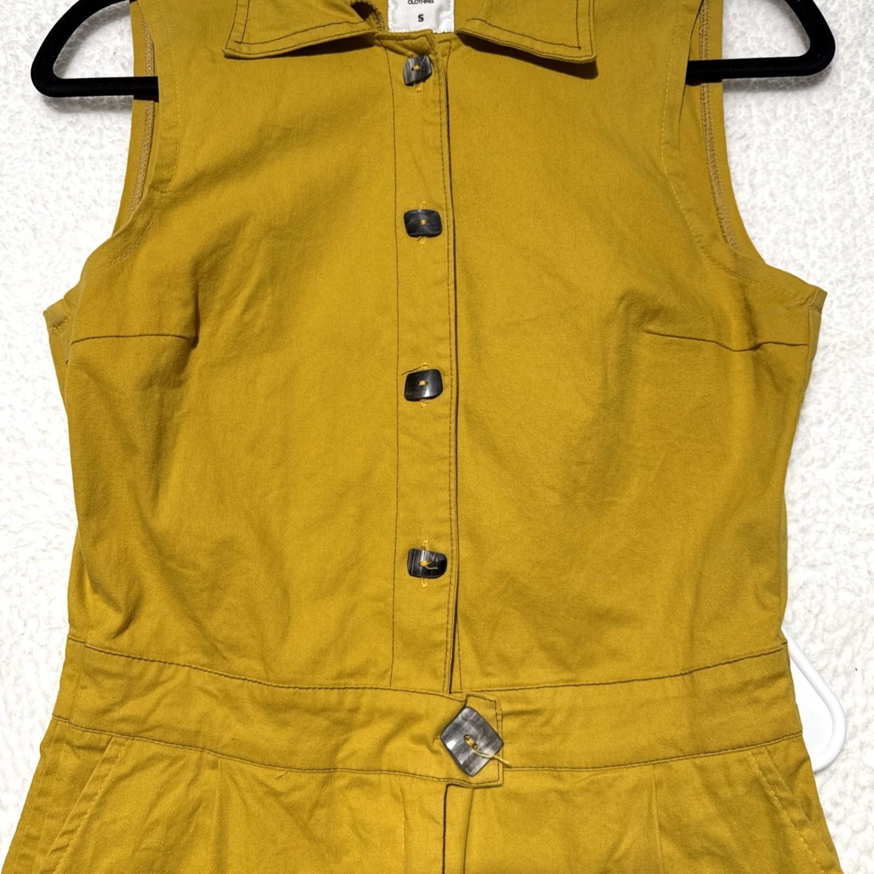 Urban Outfitters Urban Outfitters Tach Silene Sleeveless Jumpsuit Women’s Size Small Color Yellow Size 28" / US 6 / IT 42 - 7 Thumbnail