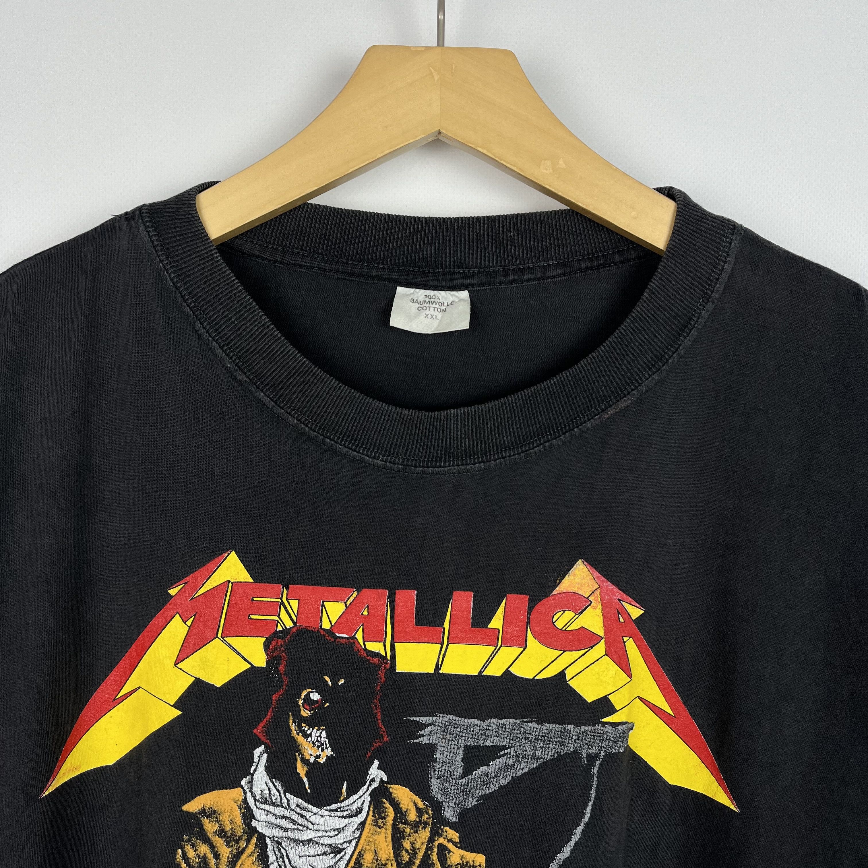 Band Tees Vintage Metallica Pushead Unforgiven Rock Band T Shirt 1993 Size US XL / EU 56 / 4 - 6 Thumbnail