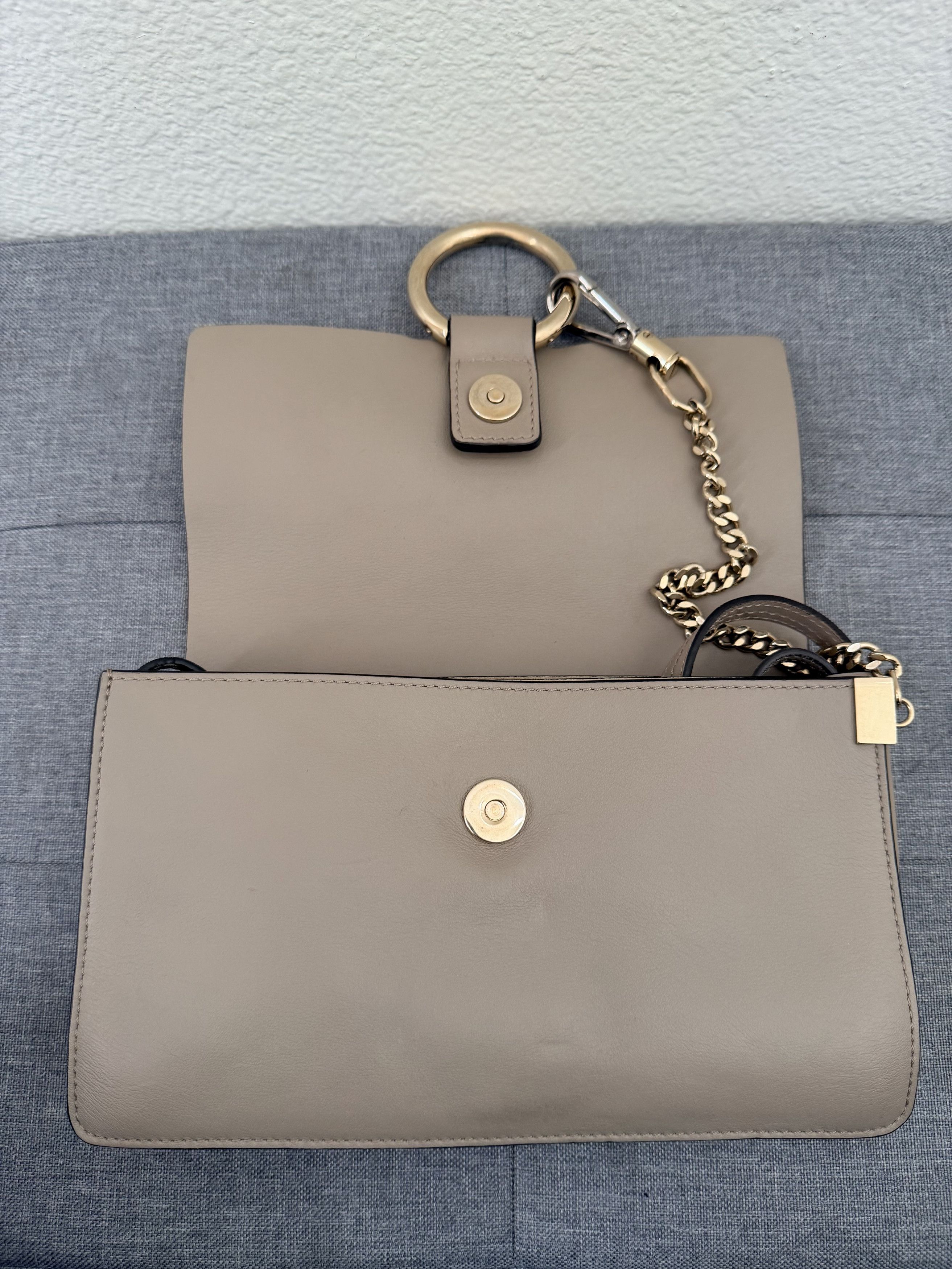 Other Authentic Chloe Faye Beige Suede Leather Bag Size ONE SIZE - 6 Thumbnail