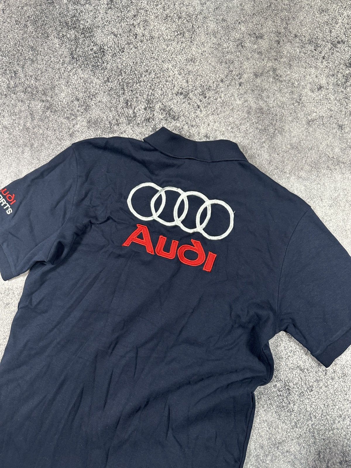 Audi F-1 Audi Sports Big Logo Polo Racing Rare L USA Casual Size US M / EU 48-50 / 2 - 4 Thumbnail