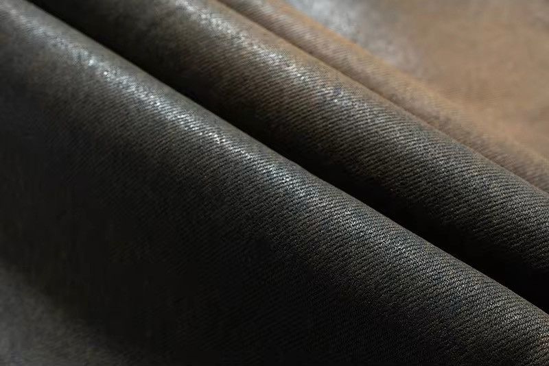 Vintage Oil Wax Distressed Mud Coated Brown Design Jeans Size US 31 - 15 Thumbnail