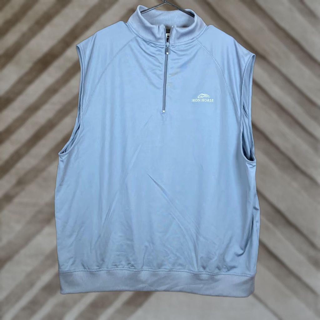 Footjoy FootJoy FJ Mens Jacket Gray Golf Windbreaker 1/4 Zip Sleeveless XL Jacket Windbreaker Gray Mens XL Size US XL / EU 56 / 4 - 1 Thumbnail