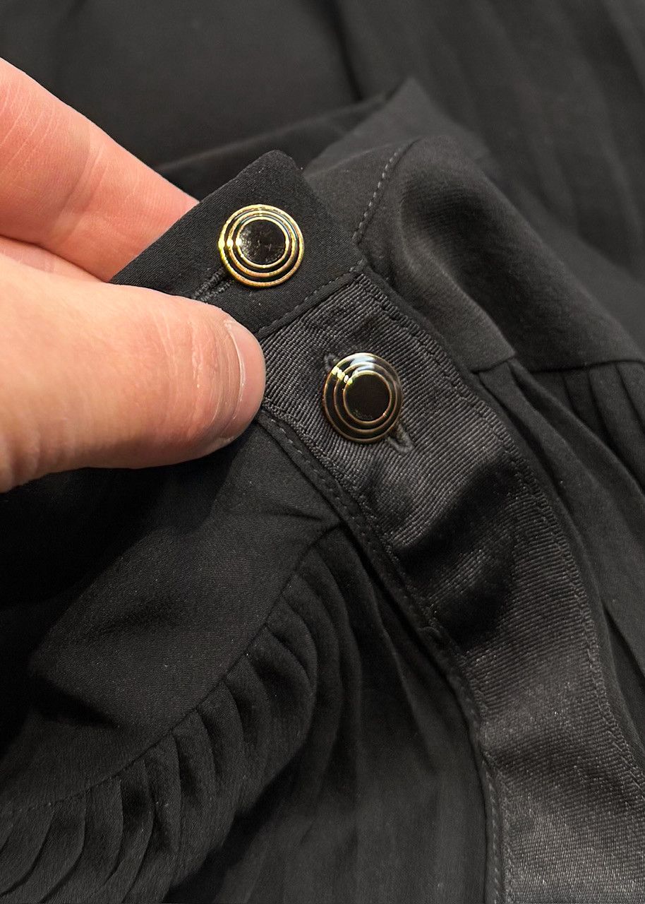 Gucci Gucci Black Silk Sheer Pleated Sleeveless Blouse Size S / US 4 / IT 40 - 6 Thumbnail