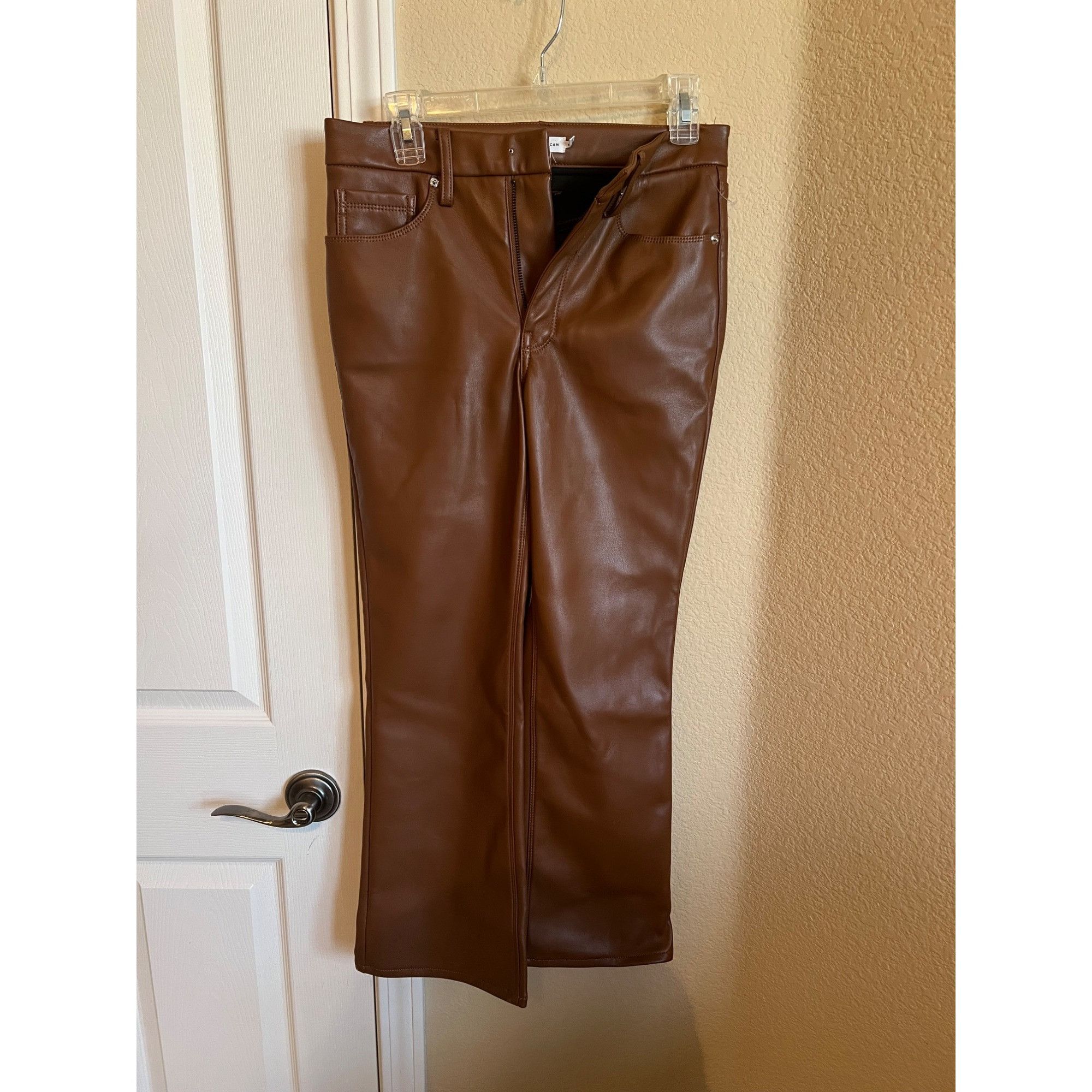 Good American Good American Brown Pants -Size 6/28 Size 28" / US 6 / IT 42 - 1 Thumbnail