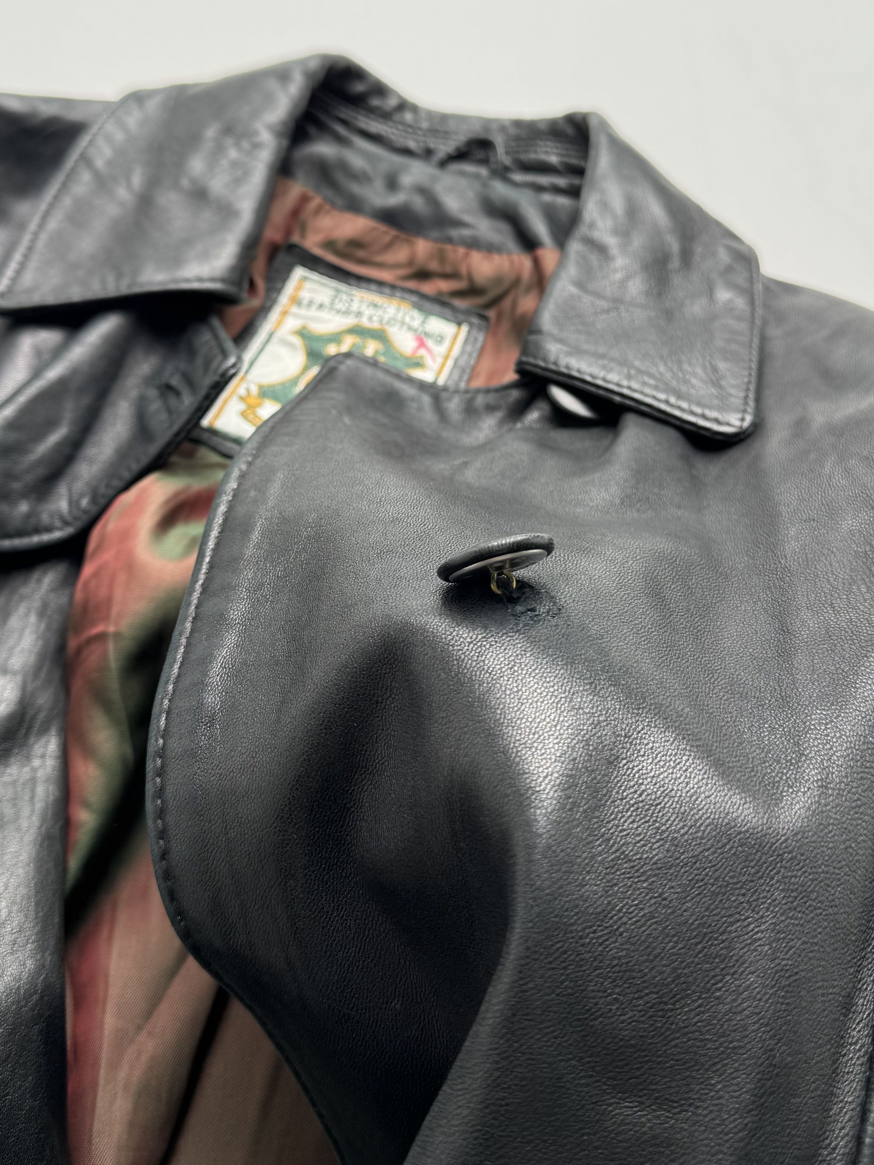 Vintage Vintage Long Leather Jacket B8(V404)E2 Size M / US 6-8 / IT 42-44 - 7 Thumbnail