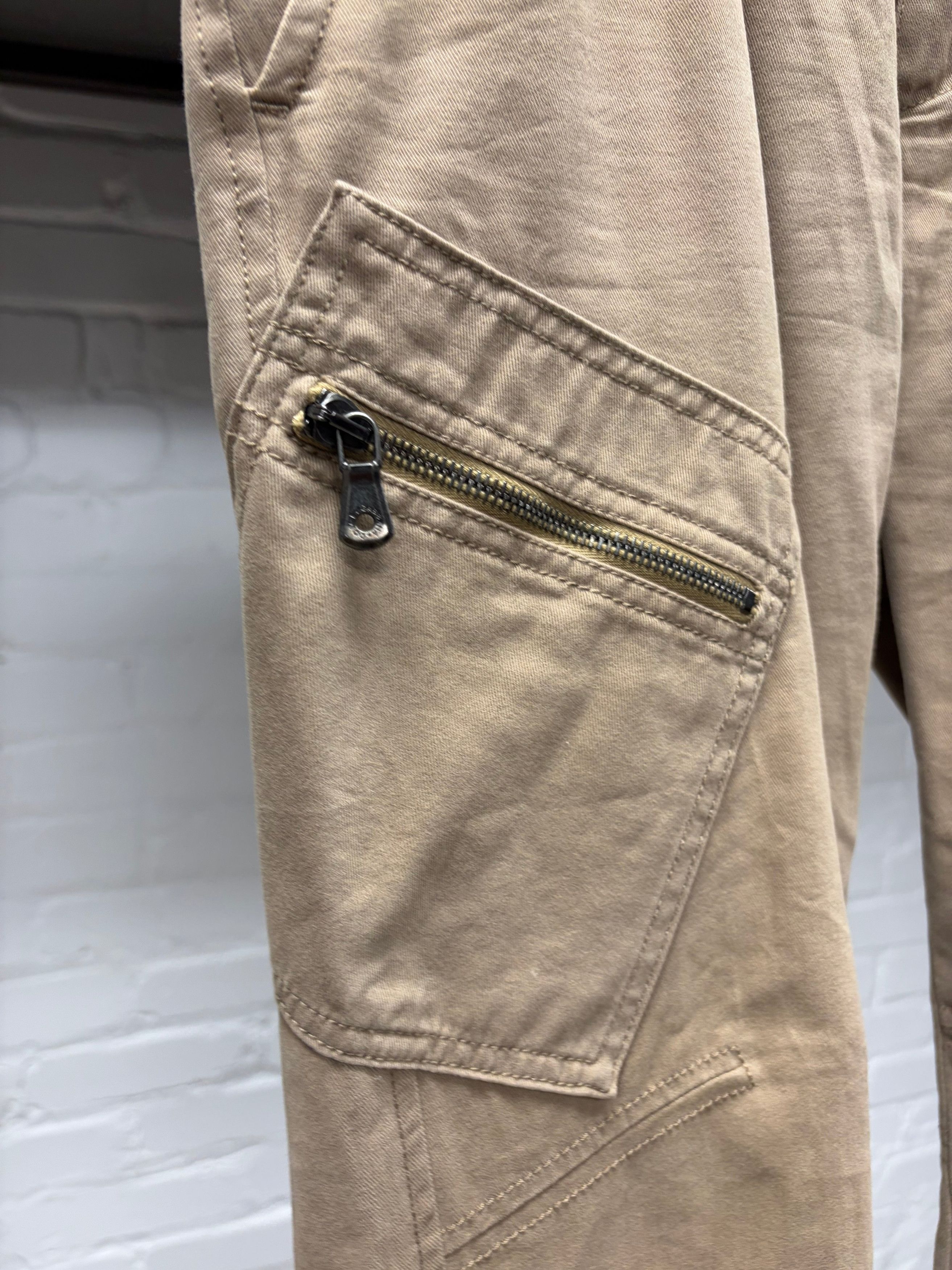 Dolce & Gabbana 2000s Dolce & Gabbana Brown Zip-Closure Cargo Pants Size US 33 - 5 Thumbnail