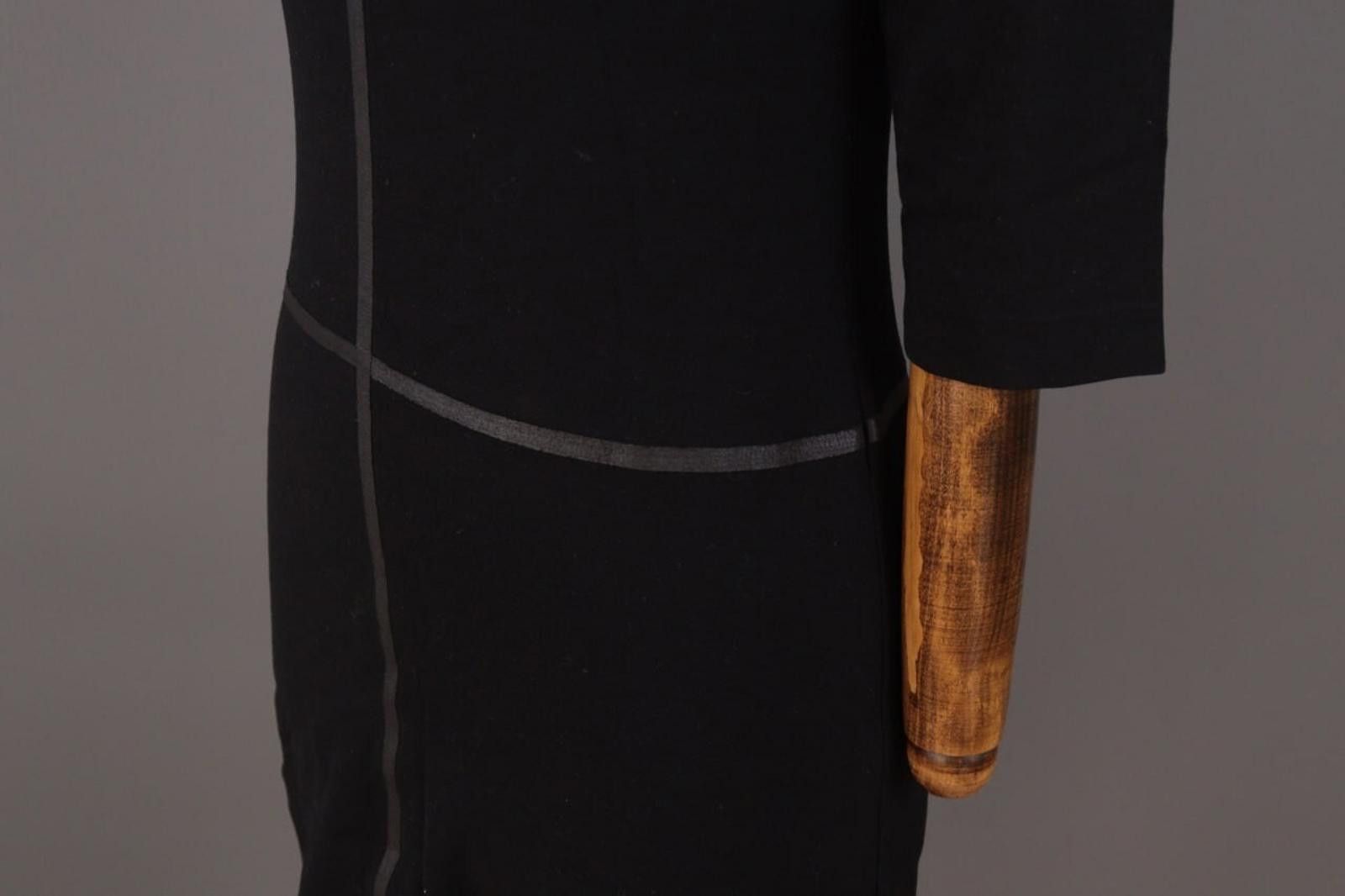 Designer Cop Copine Nikko Robe Black 3/4 Sleeve A-Line Dress Size 36 Size M / US 6-8 / IT 42-44 - 9 Thumbnail