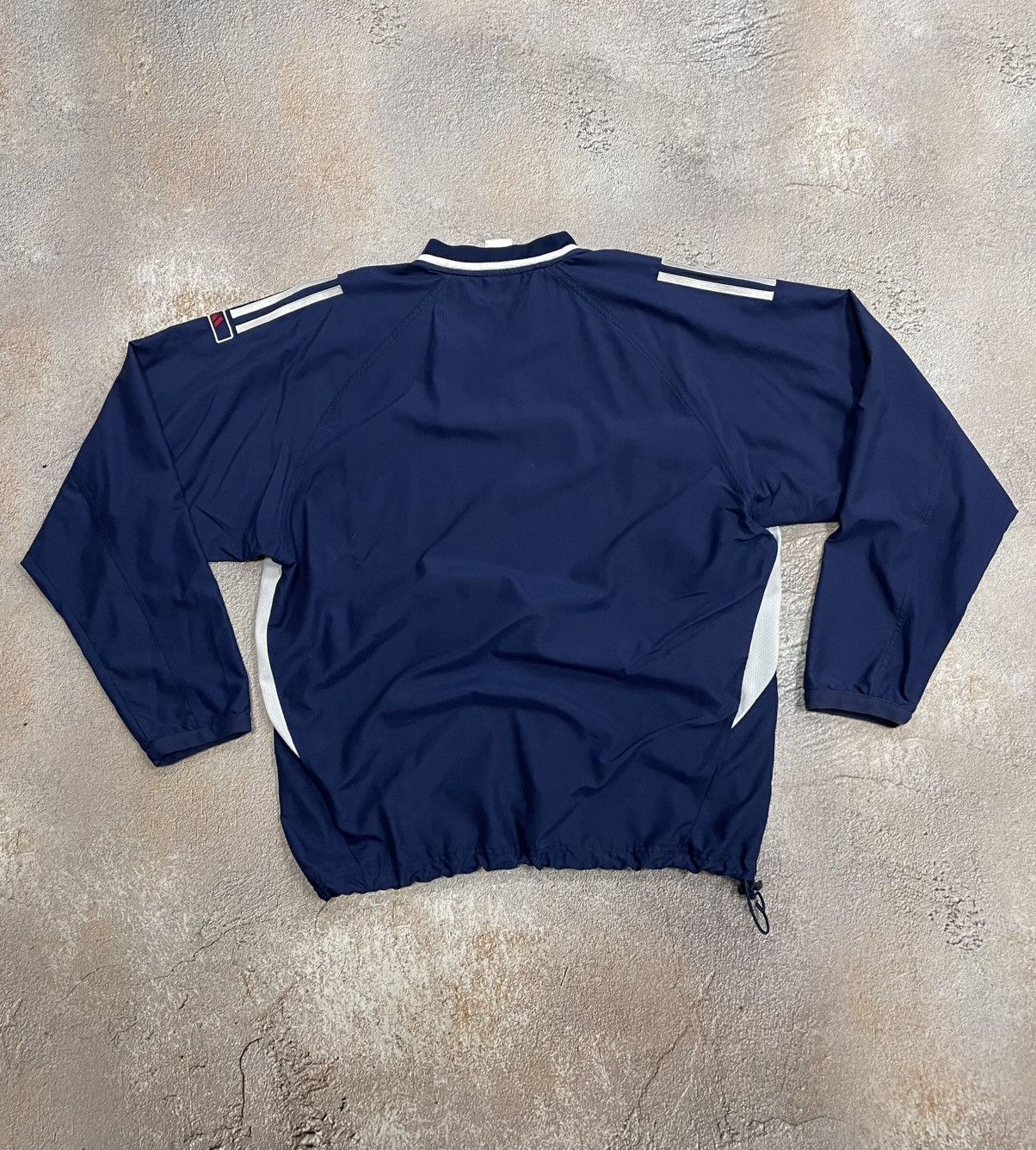 Adidas Vintage Adidas Center Logo Nylon Drill Sweatshirt Size US XL / EU 56 / 4 - 7 Thumbnail