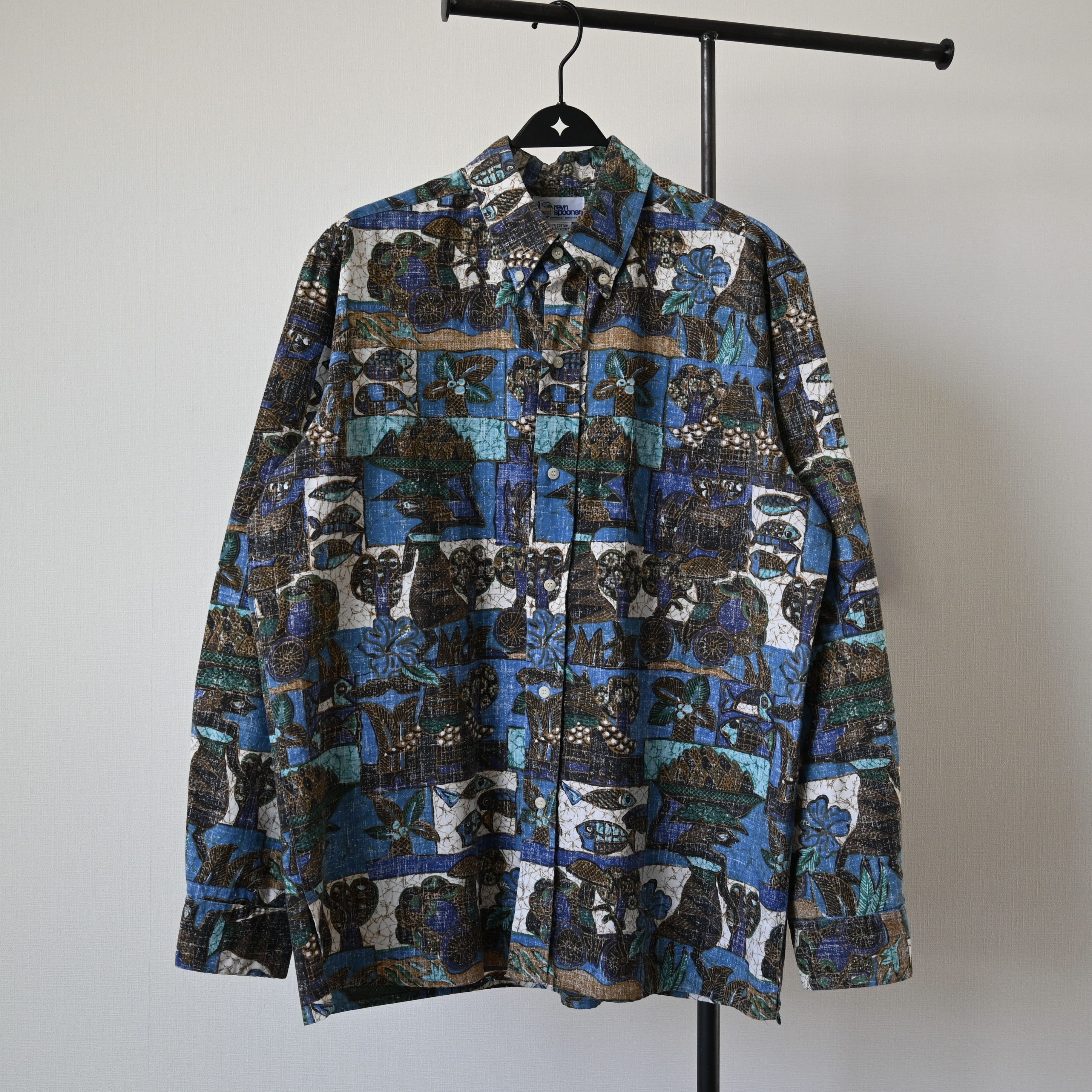 Reyn Spooner VTG 90s Reyn Spooner long sleeve hawaiian shirt made in USA Size US L / EU 52-54 / 3 - 1 Thumbnail