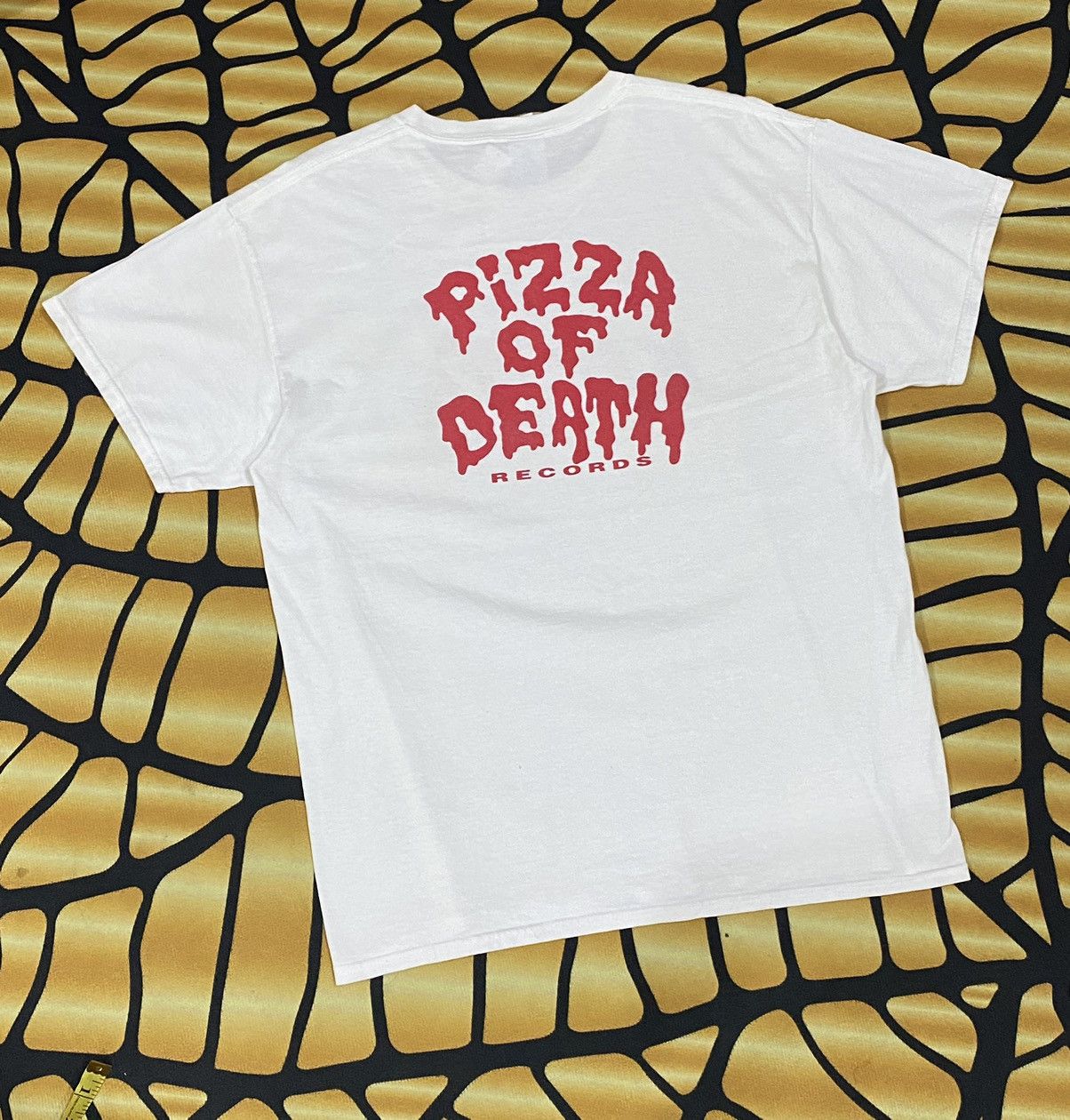 Band Tees × Punk and Yo × Vintage RARE VINTAGE Y2K FUCK KENTA PIZZA OF DEATH RECORD TEE Size US L / EU 52-54 / 3 - 5 Thumbnail