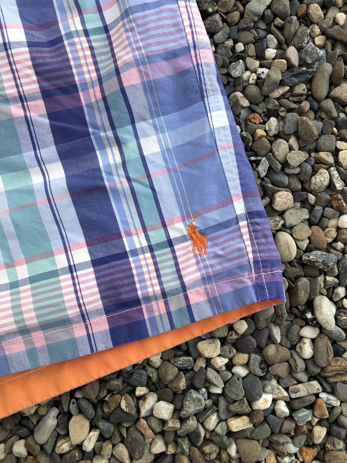 Polo Ralph Lauren Vintage Polo Ralph Lauren Reversible Plaid Swim Trunks Size US 34 / EU 50 - 3 Thumbnail
