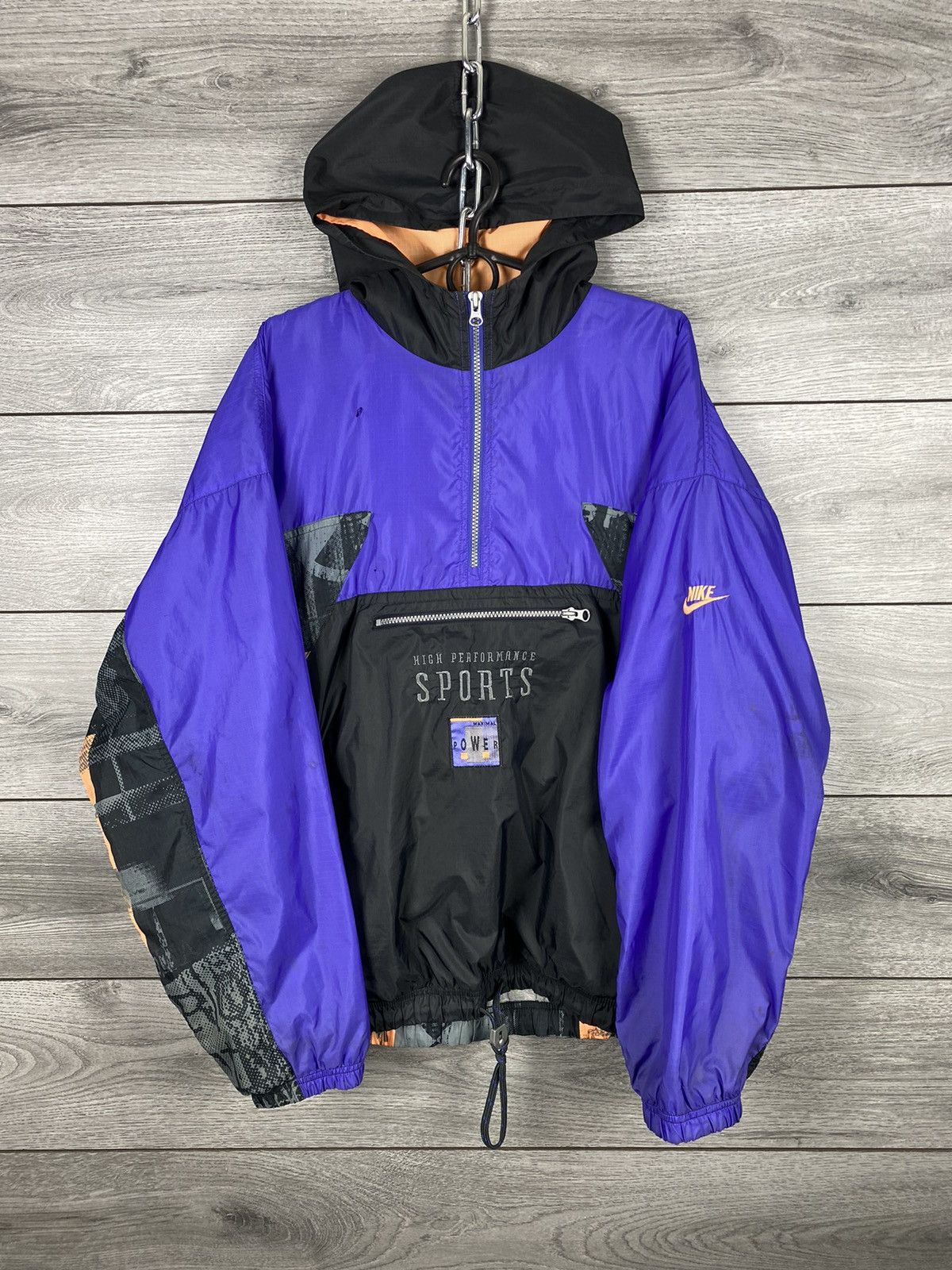 Vintage Mens Vintage Nike Anorak Oversized Light 1/3 Zip Jacket Size US L / EU 52-54 / 3 - 3 Thumbnail
