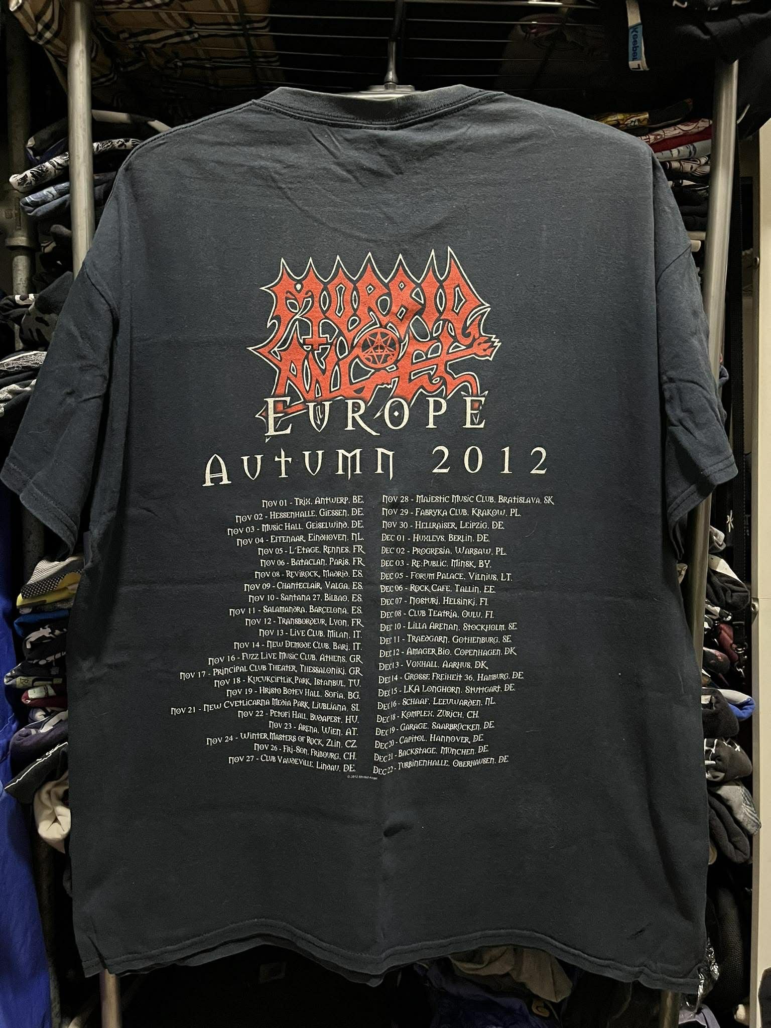 Band Tees Morbid Angel Alstars Of Madness Europe Autumn Tour Tee 2012s Size US XL / EU 56 / 4 - 2 Thumbnail